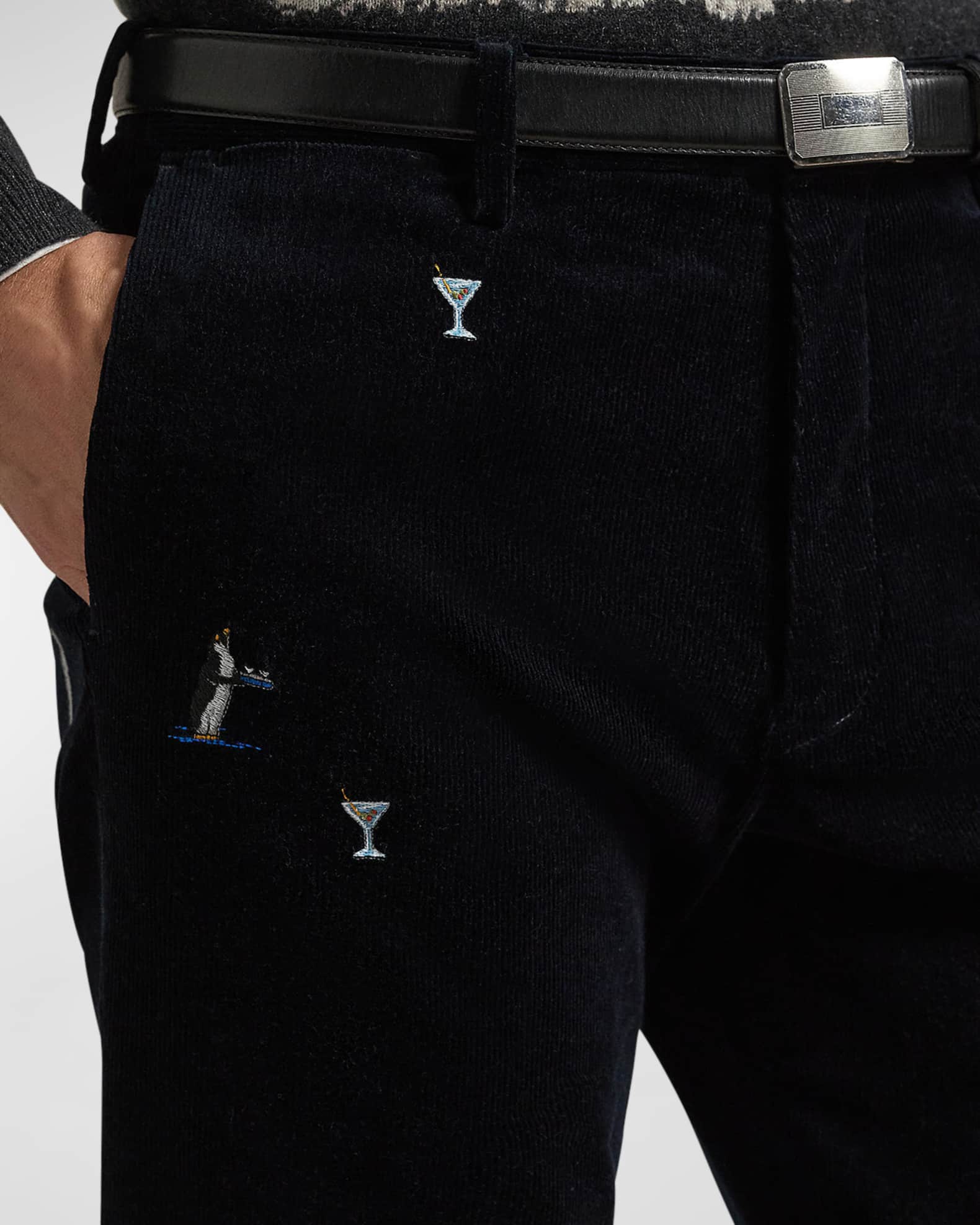 Ralph lauren black corduroy pants online