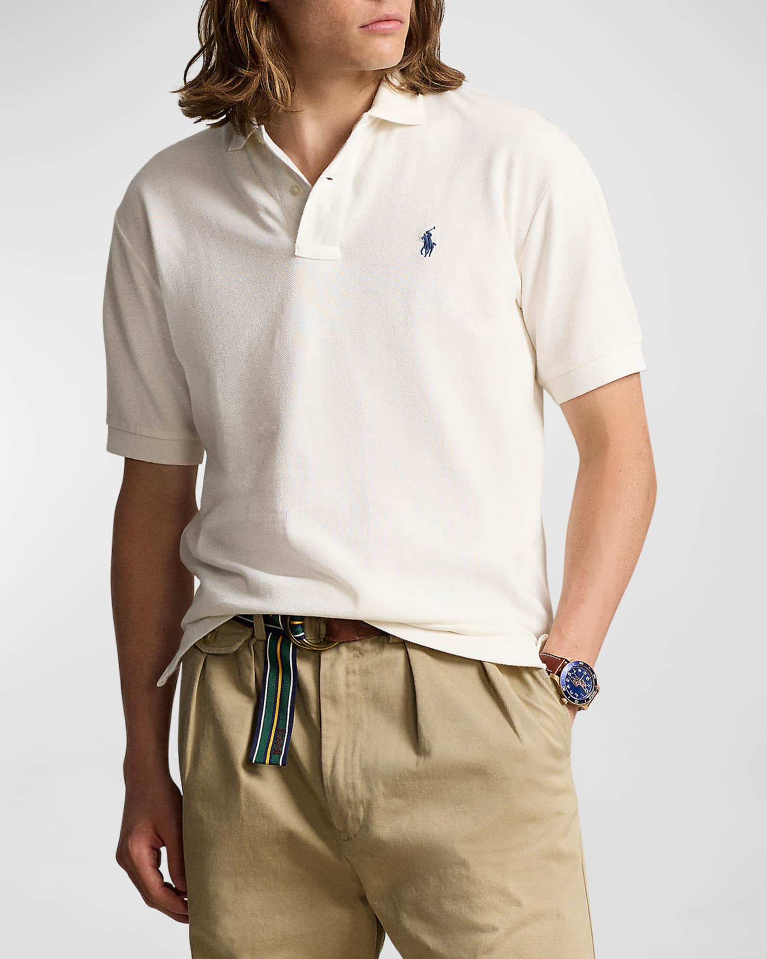 Short Sleeve Mesh Polo