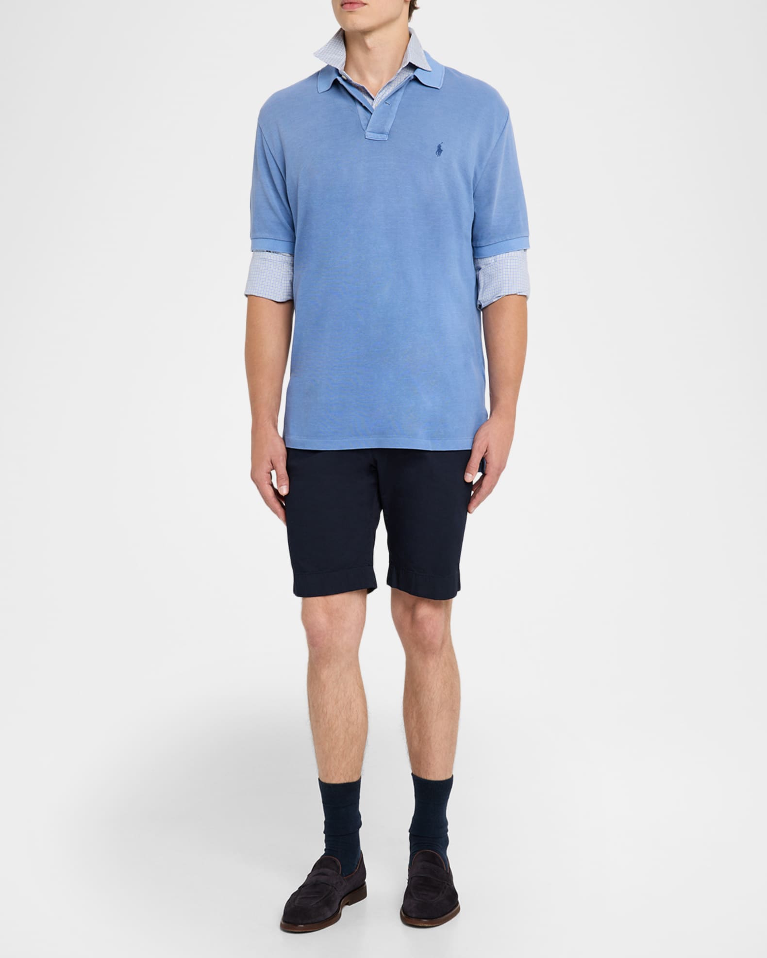 Short Sleeve Mesh Polo