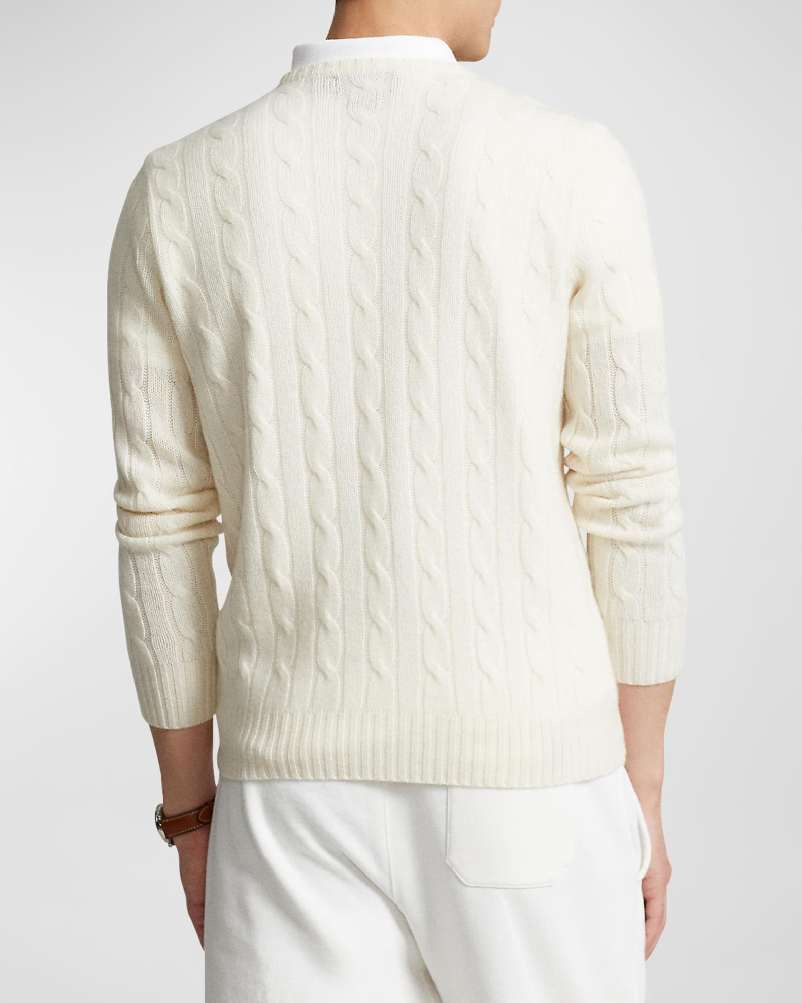 商品画像：Polo Ralph Lauren Cable-Knit Cashmere Crewneck Cardigan 2