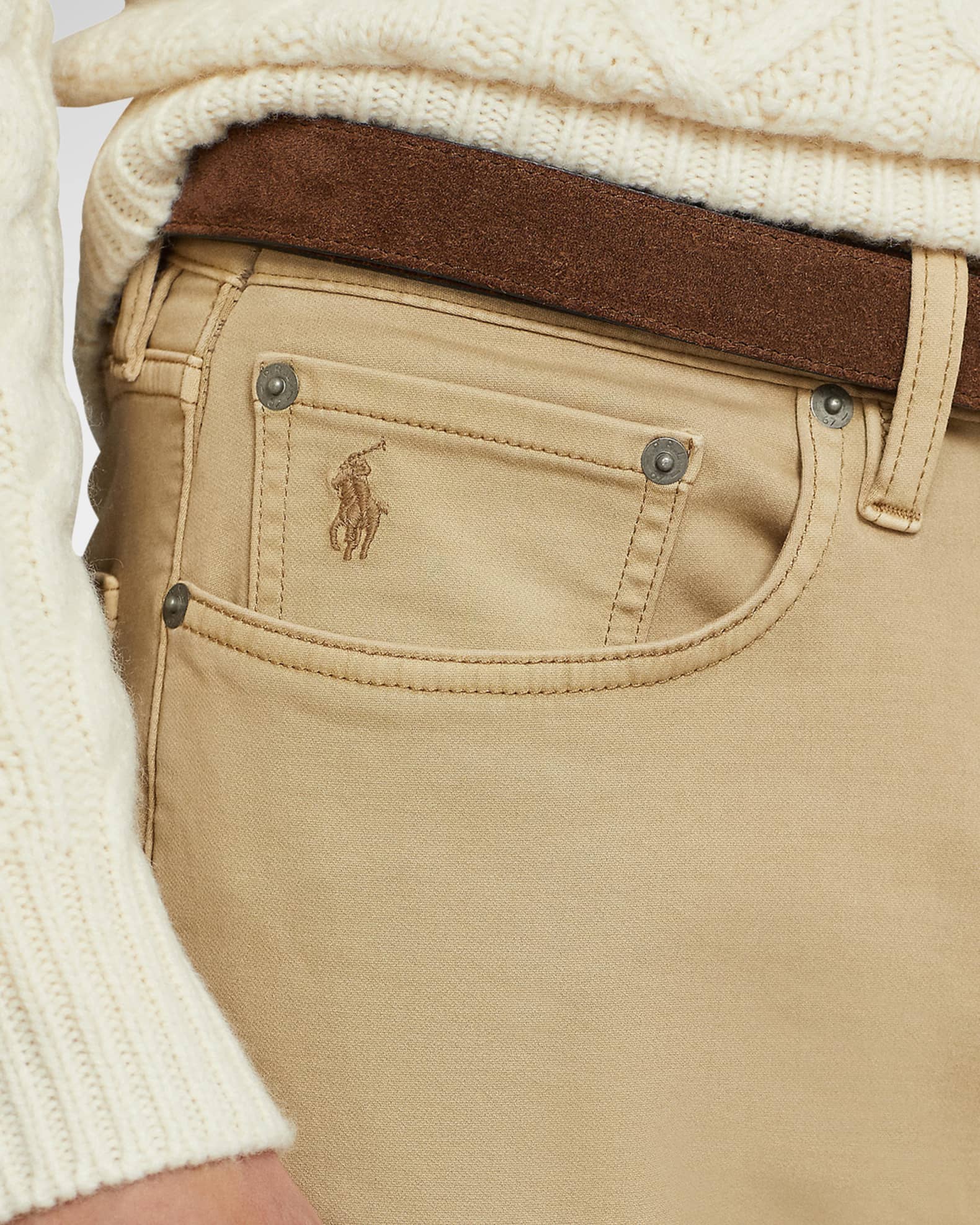 Polo Ralph Lauren Men's Sullivan Slim KnitLike Chino Pants Neiman Marcus