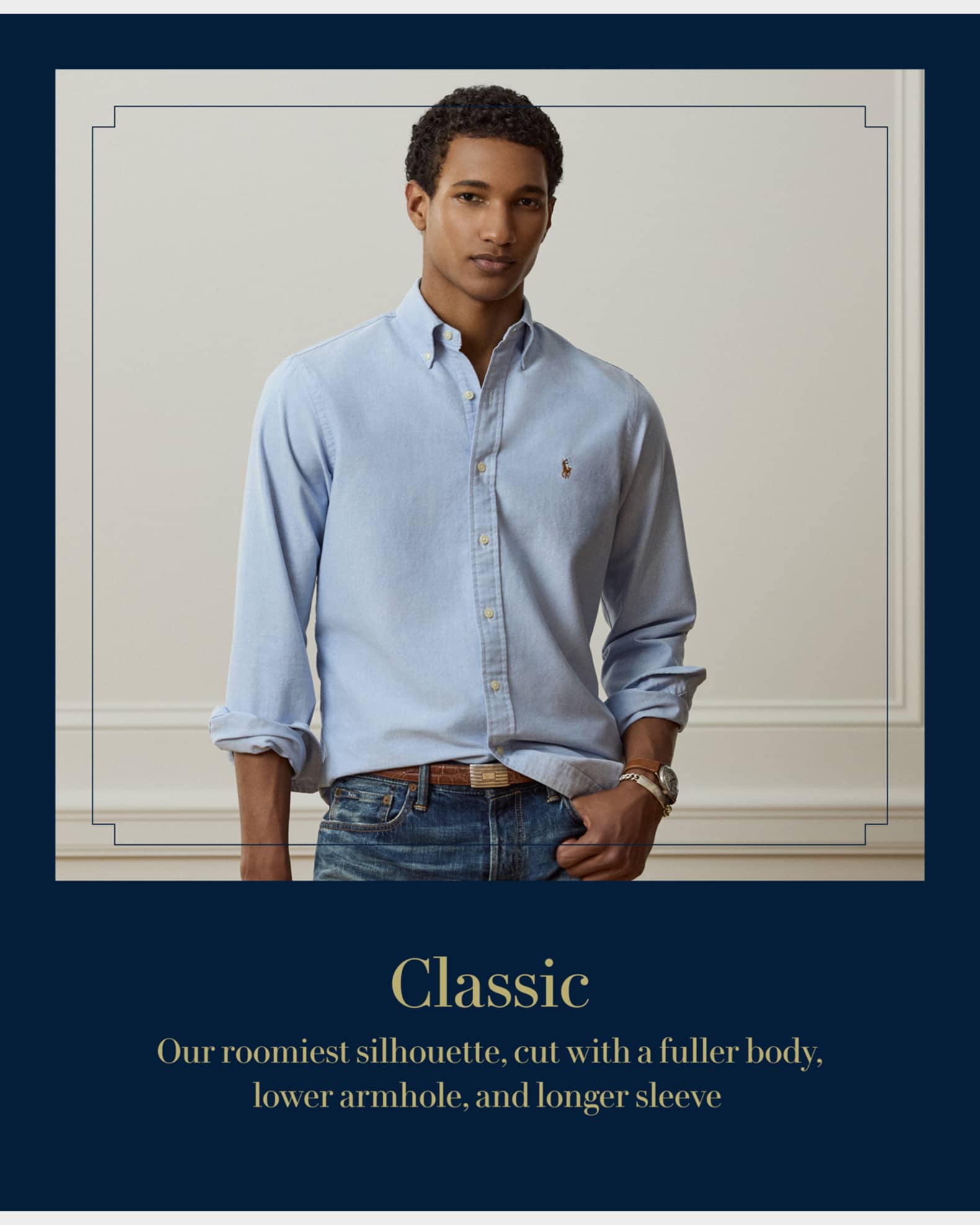 Ralph lauren classic fit poplin shirt clearance