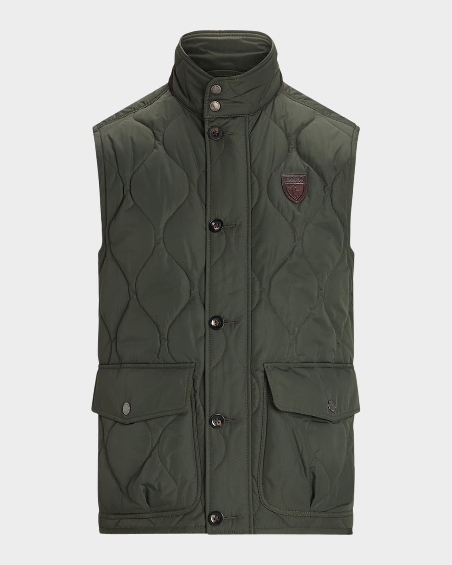 Polo Ralph Lauren Men s Quilted Full Zip Utility Vest Neiman Marcus
