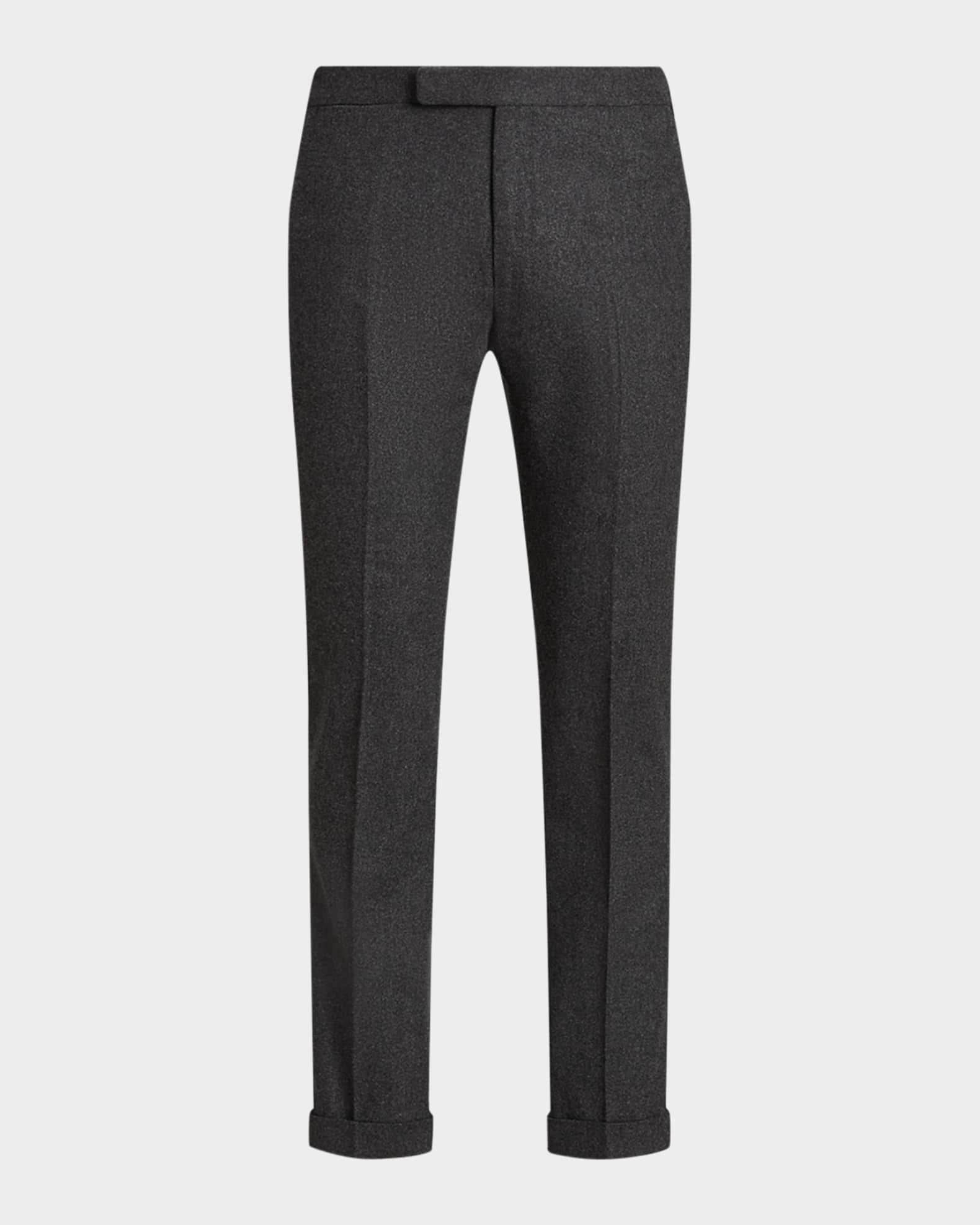Polo Ralph Lauren Men's Wool Flannel Flat-Front Trousers