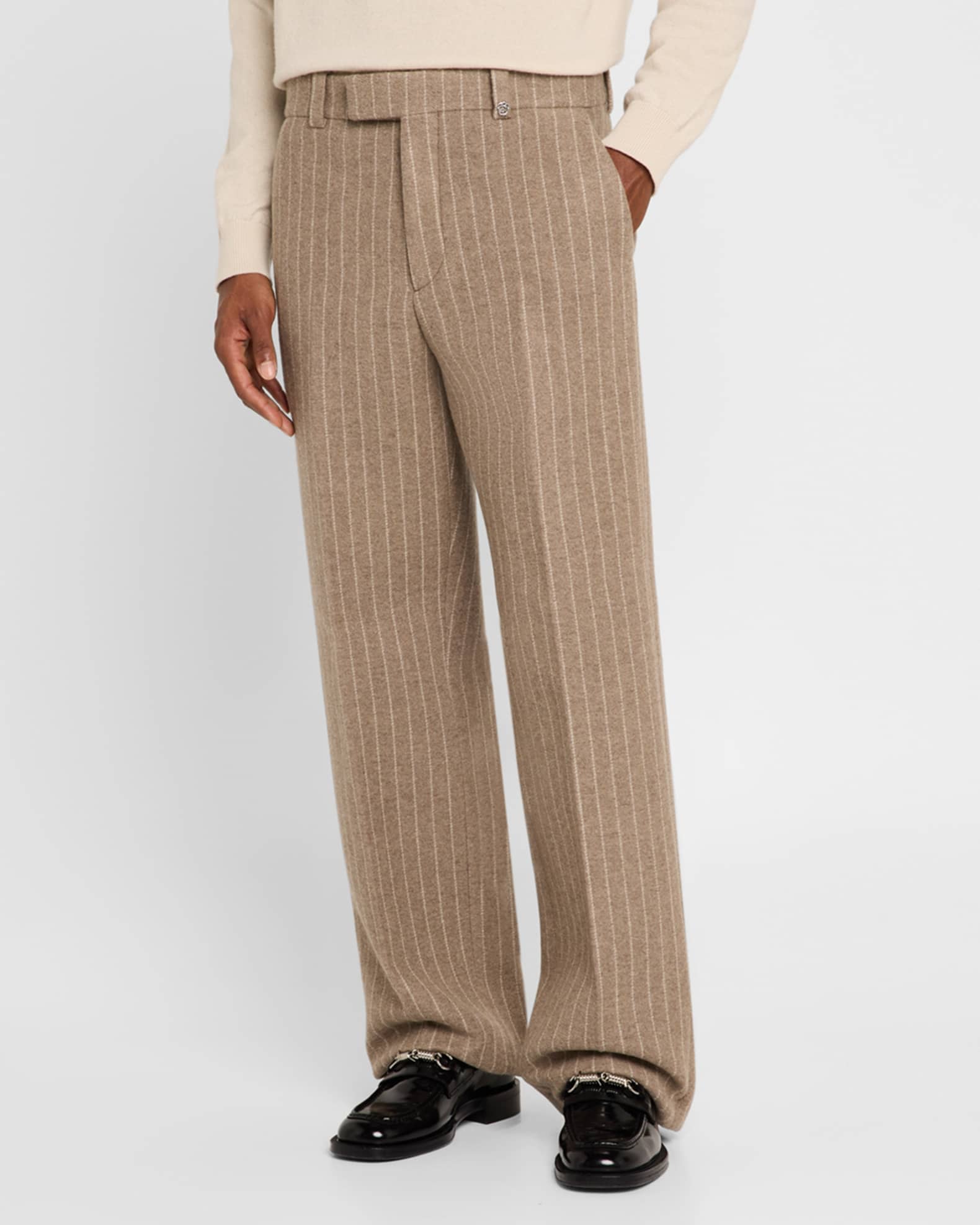 Burberry Men s Pinstripe Wool Blend Trousers Neiman Marcus