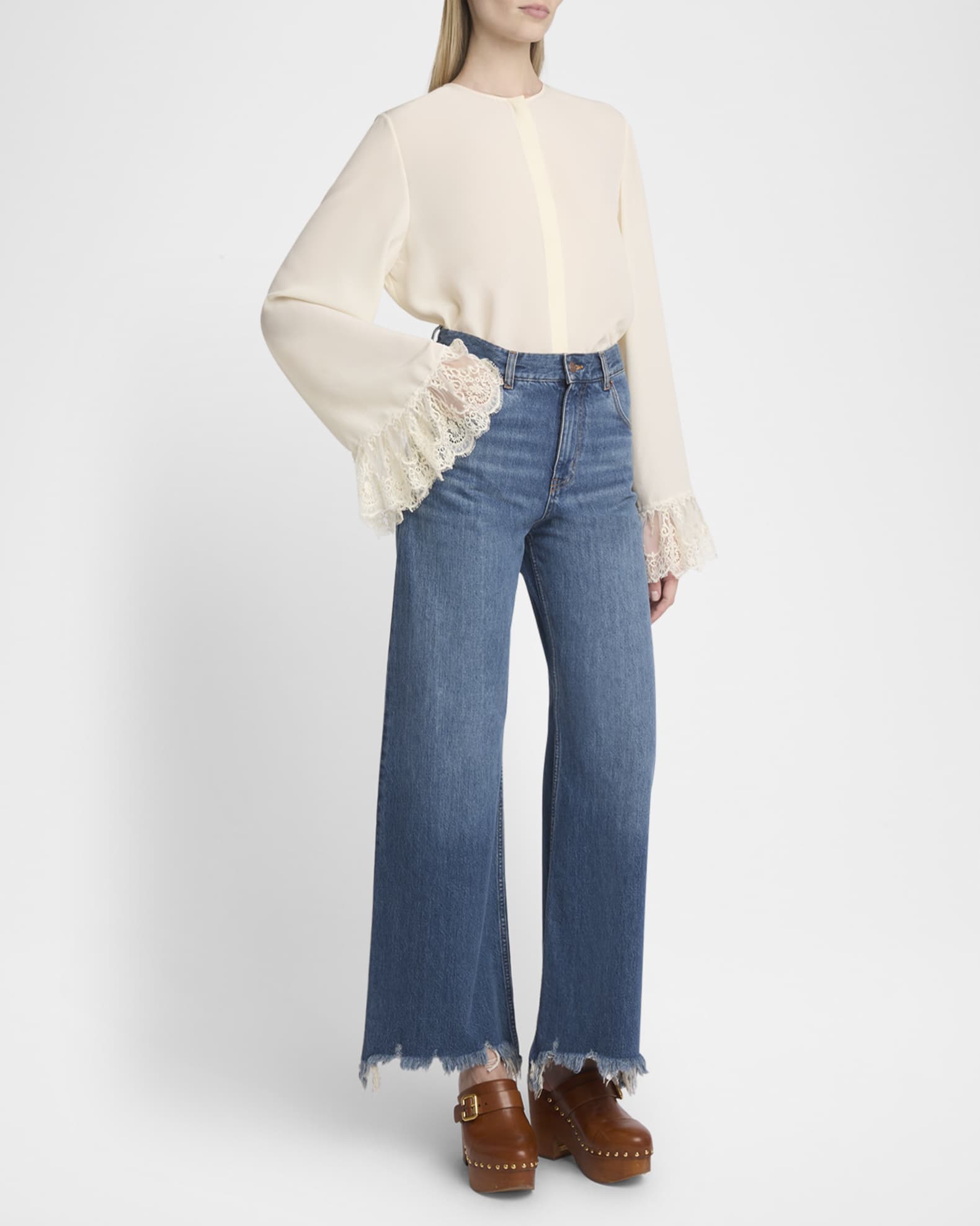 【CHLOE'】asymmetric hem pants with seven(関税込み) CHLOE'】asymmetric hem pants with seven(関税込み) (Chloe