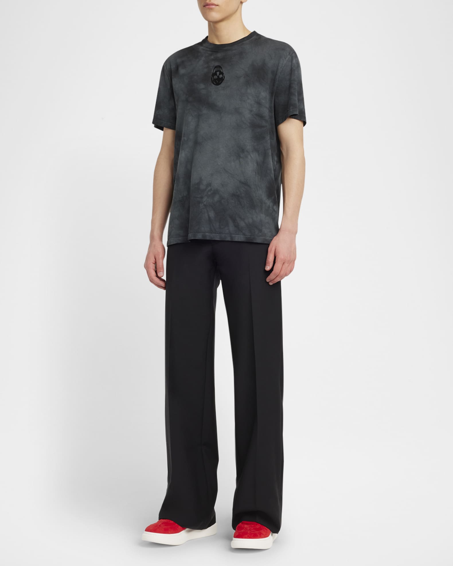 McQueen Men's Uneven Tie-Dye T-Shirt | Neiman Marcus