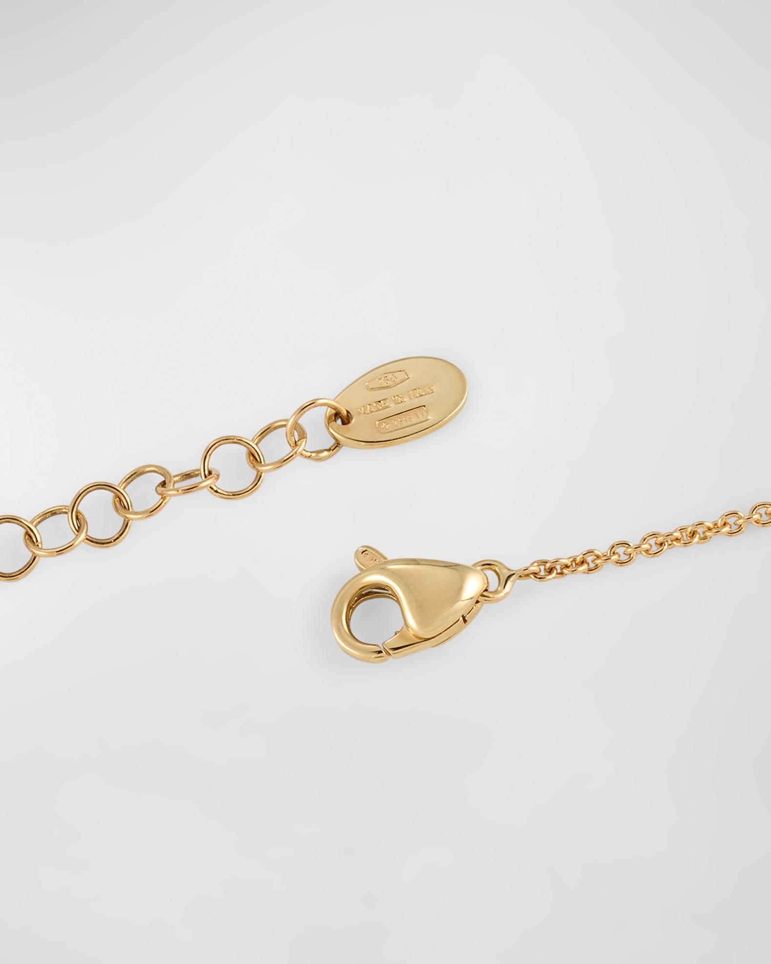 Marco Bicego 18K Yellow Gold Coil Drop Pendant Necklace with Diamonds ...