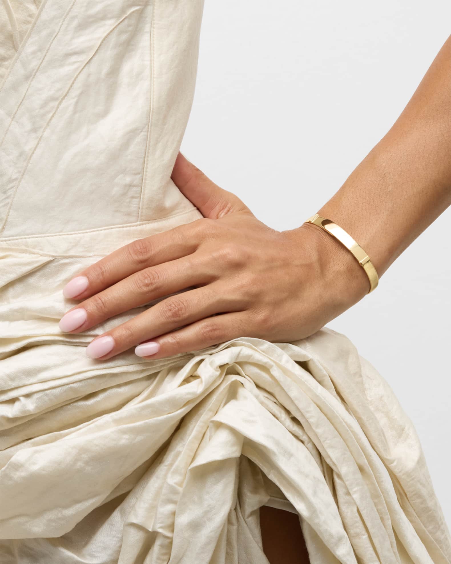 18K Yellow Gold Coil Large Bangle Bracelet 1