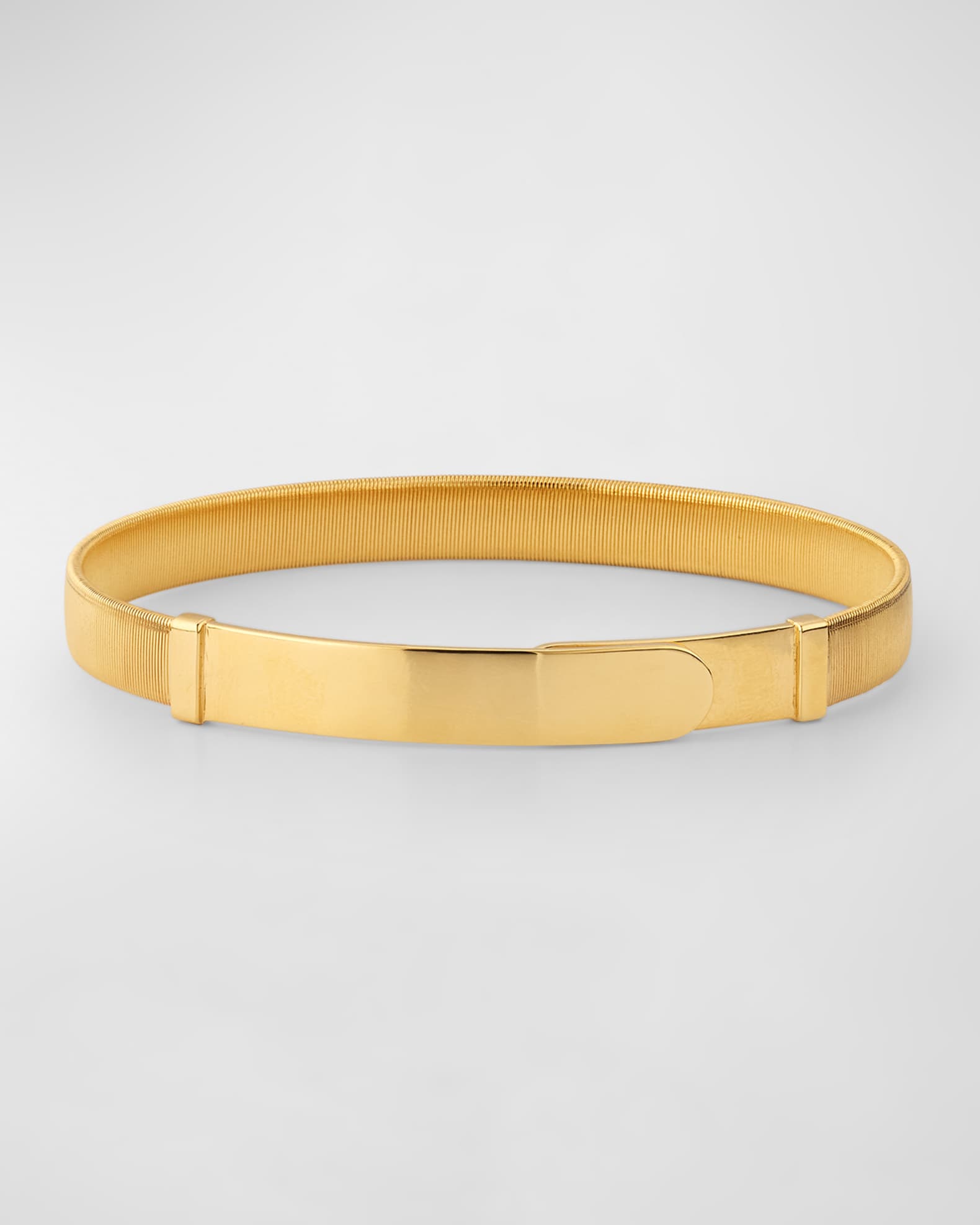 18K Yellow Gold Coil Large Bangle Bracelet 0