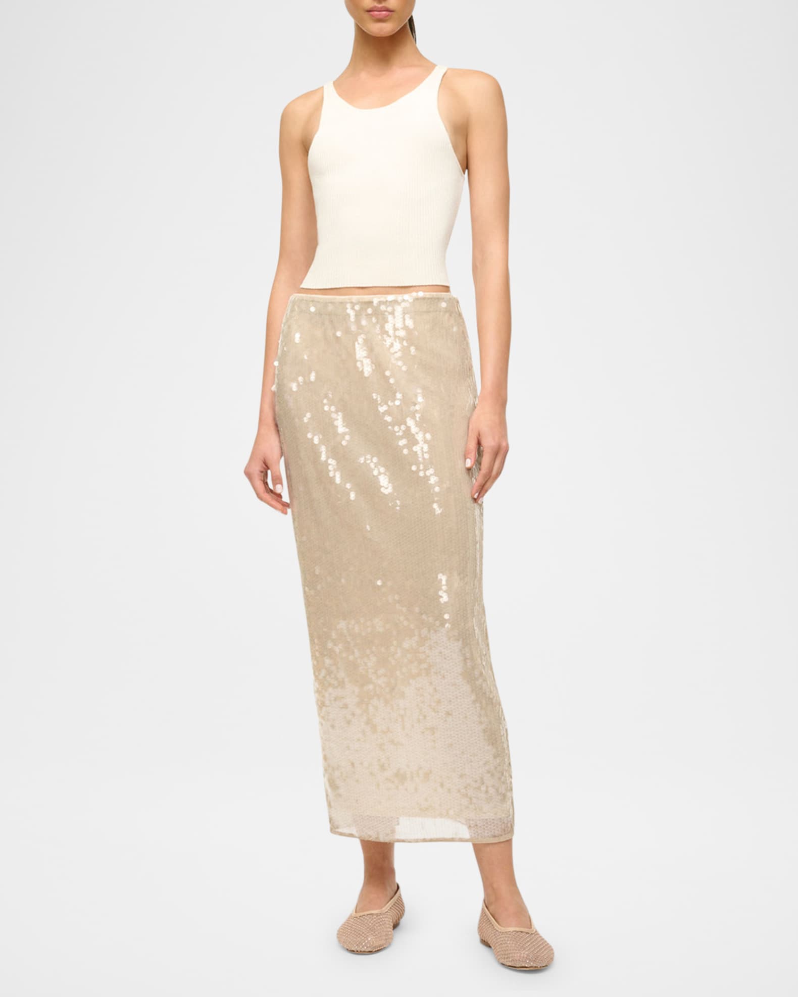 Casey Sequined Midi Skirt