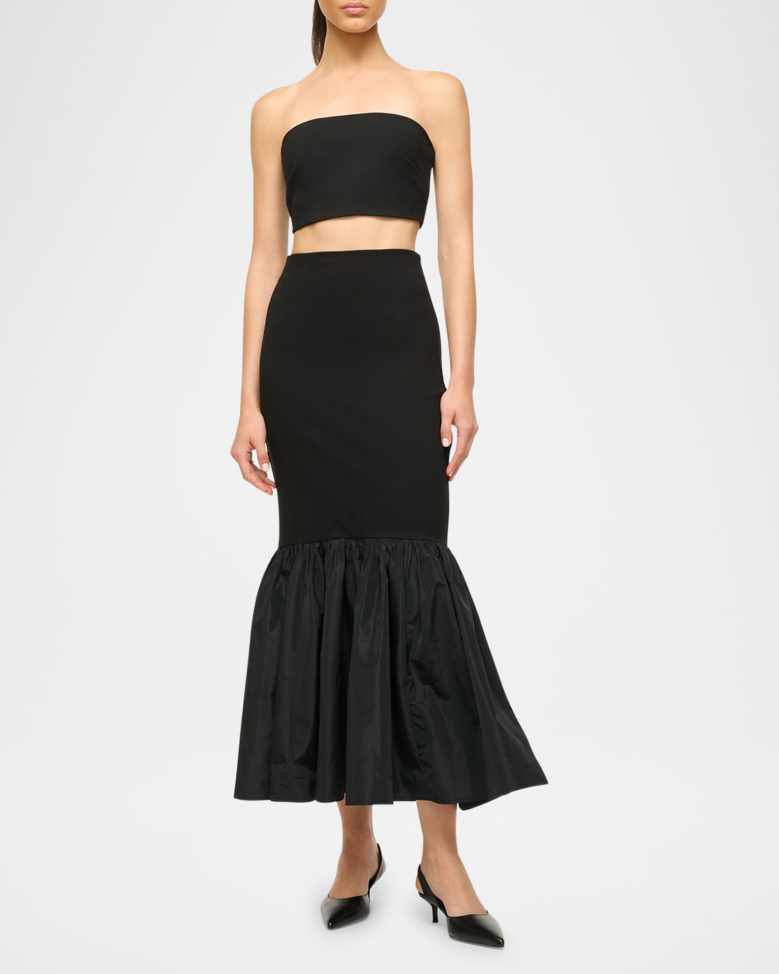 Hawthorne Mermaid-Hem Midi Skirt 1