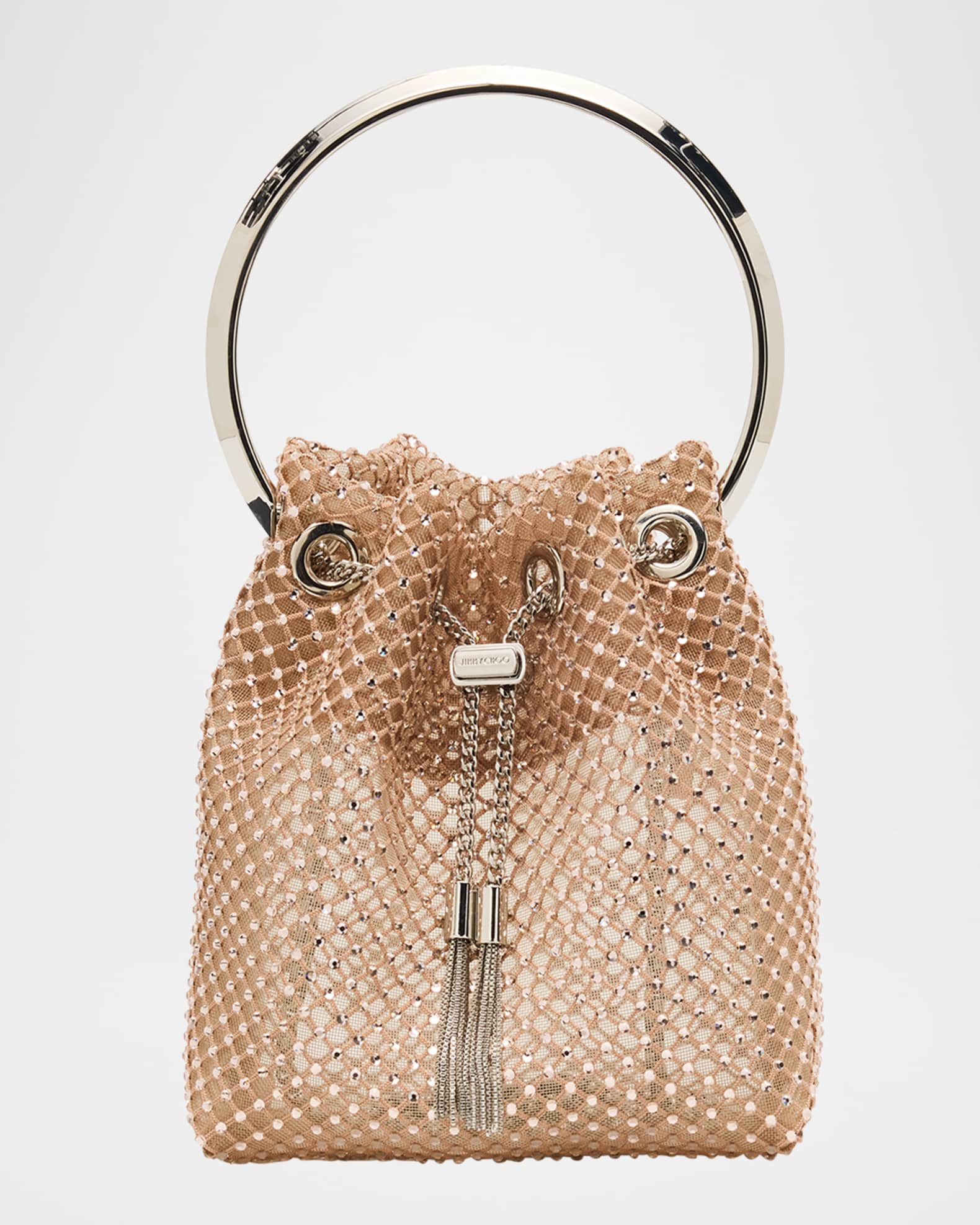 Bon Bon Mesh Crystal Top-Handle Bag 0