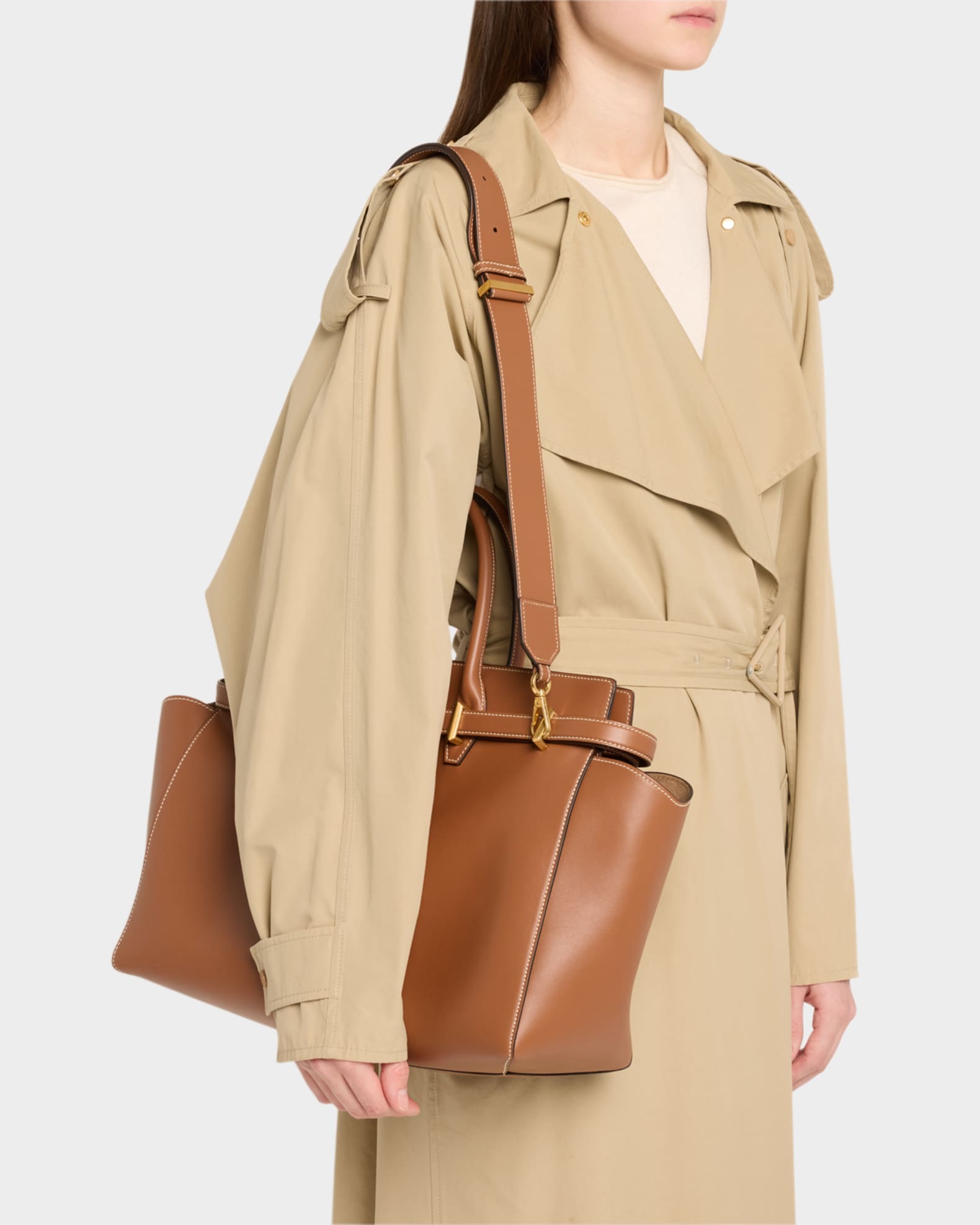 JIMMY CHOO■Leather Top Handle Bag■ハンドルバッグ Diamond Belted Leather Top-Handle Bag | Neiman Marcus