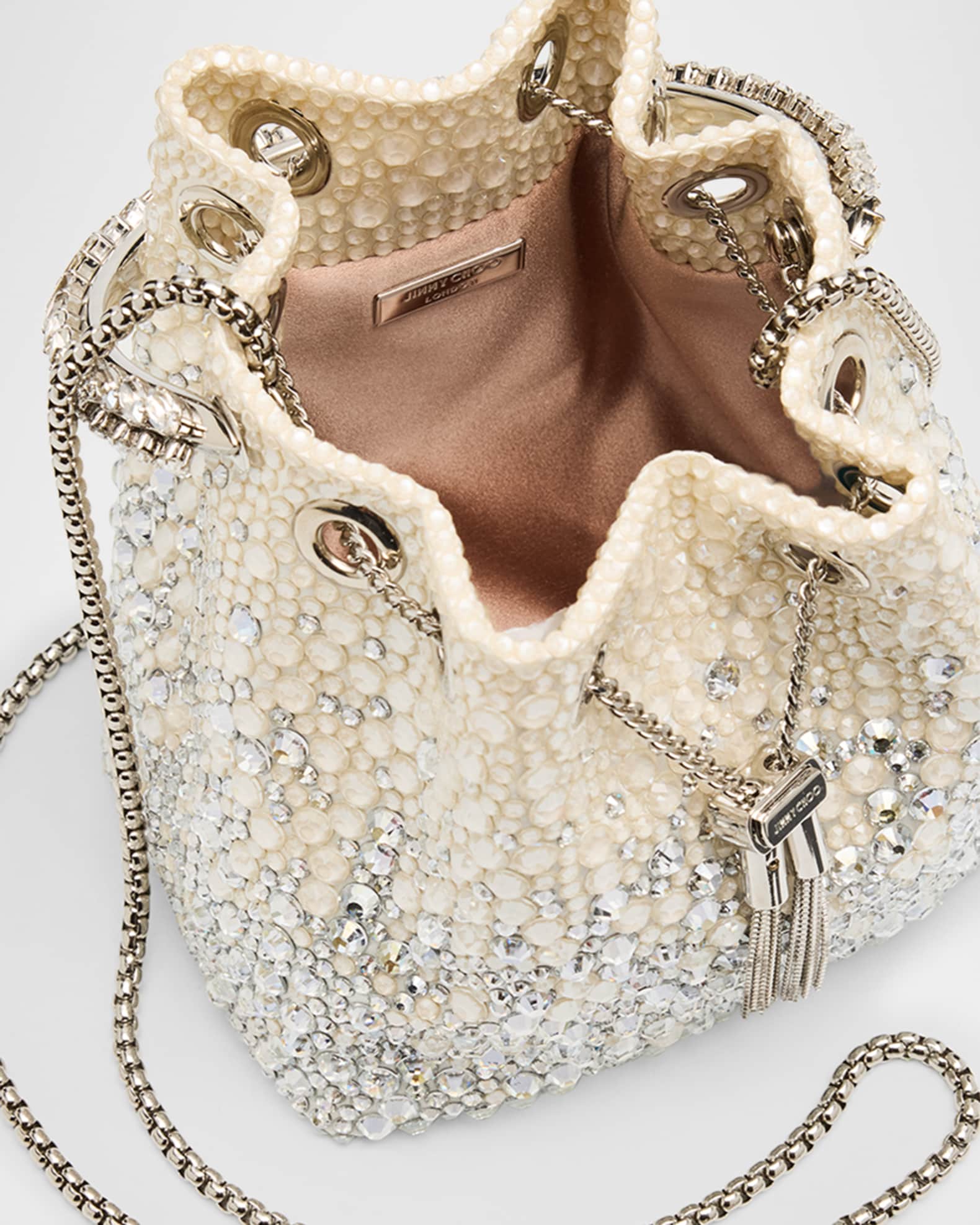 Jimmy Choo★BONBON TOP HANDLE BAGS Jimmy Choo Bon Bon Embellished Top-Handle Bag | Neiman Marcus