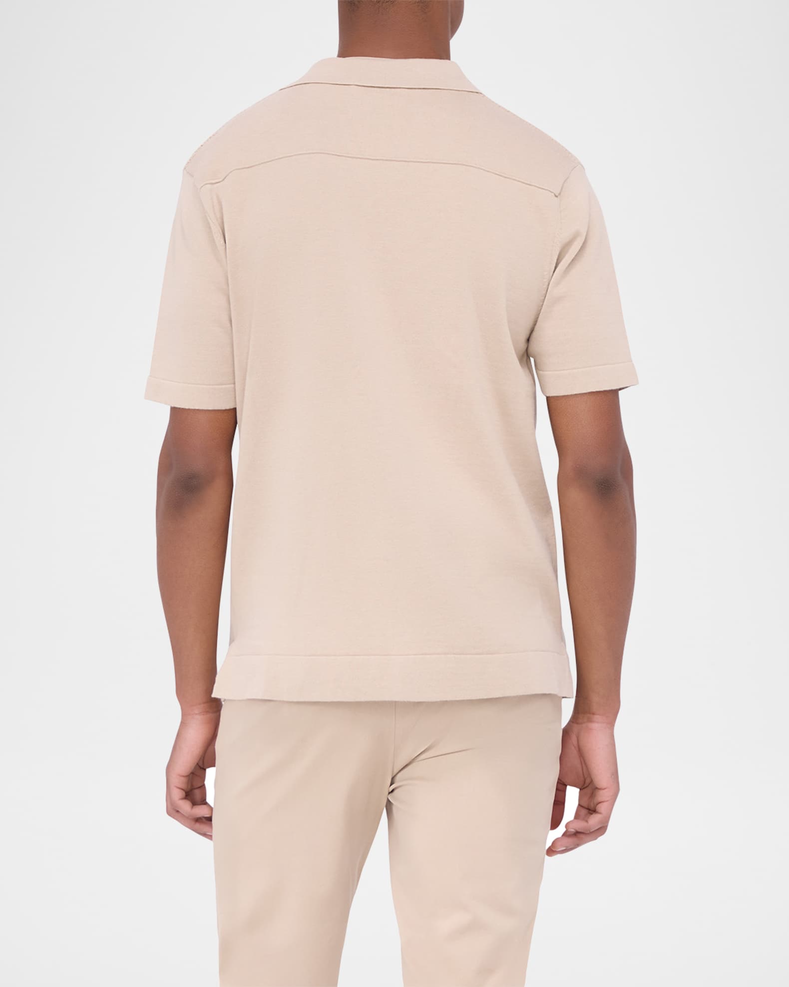 Men's Camp-Collar Short-Sleeve Sweater 1
