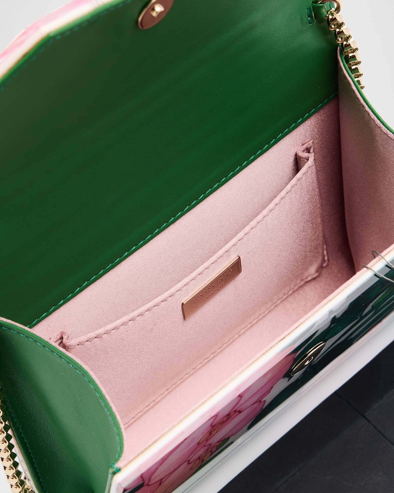 Jimmy Choo Candy Flower Printed Clutch Bag | Neiman Marcus