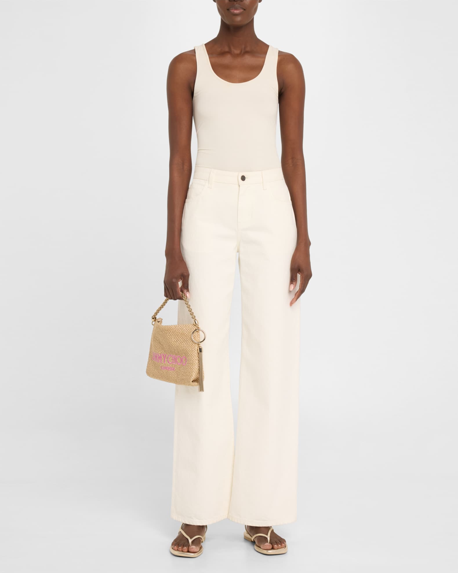Jimmy Choo Callie London Metallic Raffia Shoulder Bag Jimmy Choo Callie London Metallic Raffia Shoulder Bag