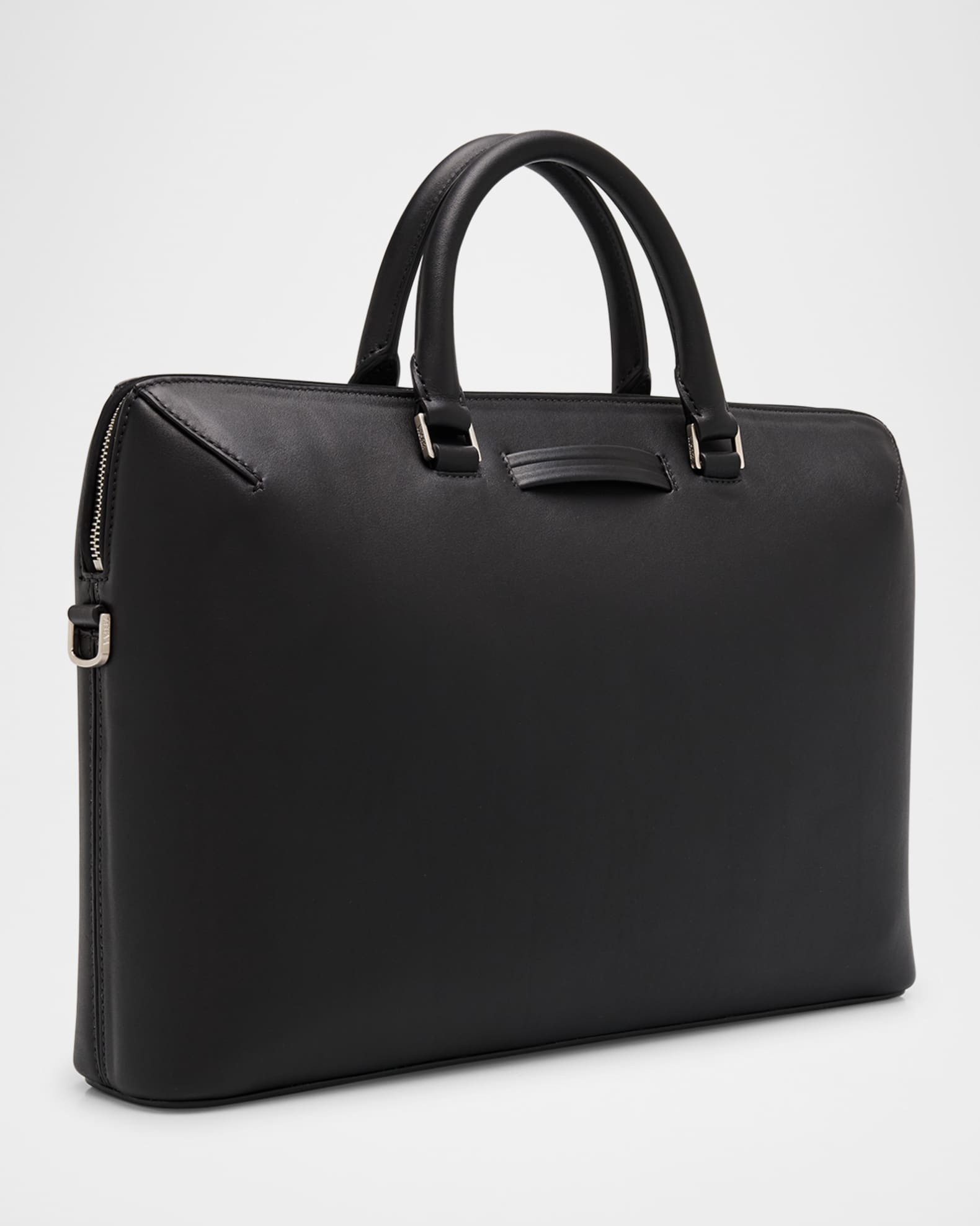 ZEGNA Men's Leather Business Briefcase | Neiman Marcus