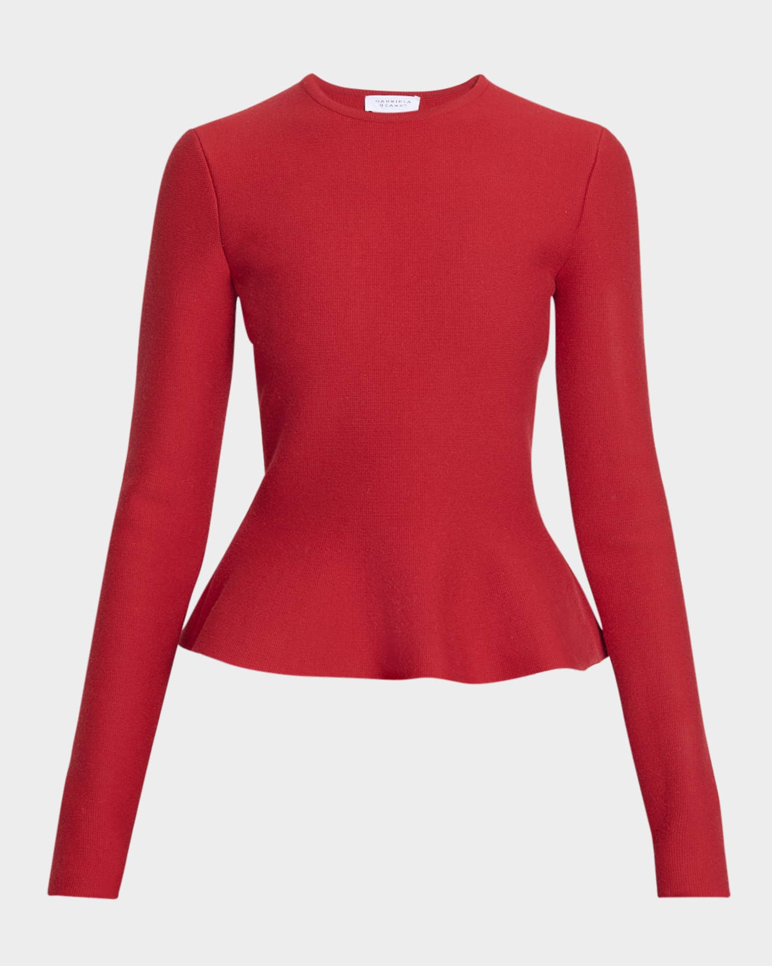 Long sleeve peplum sweater deals
