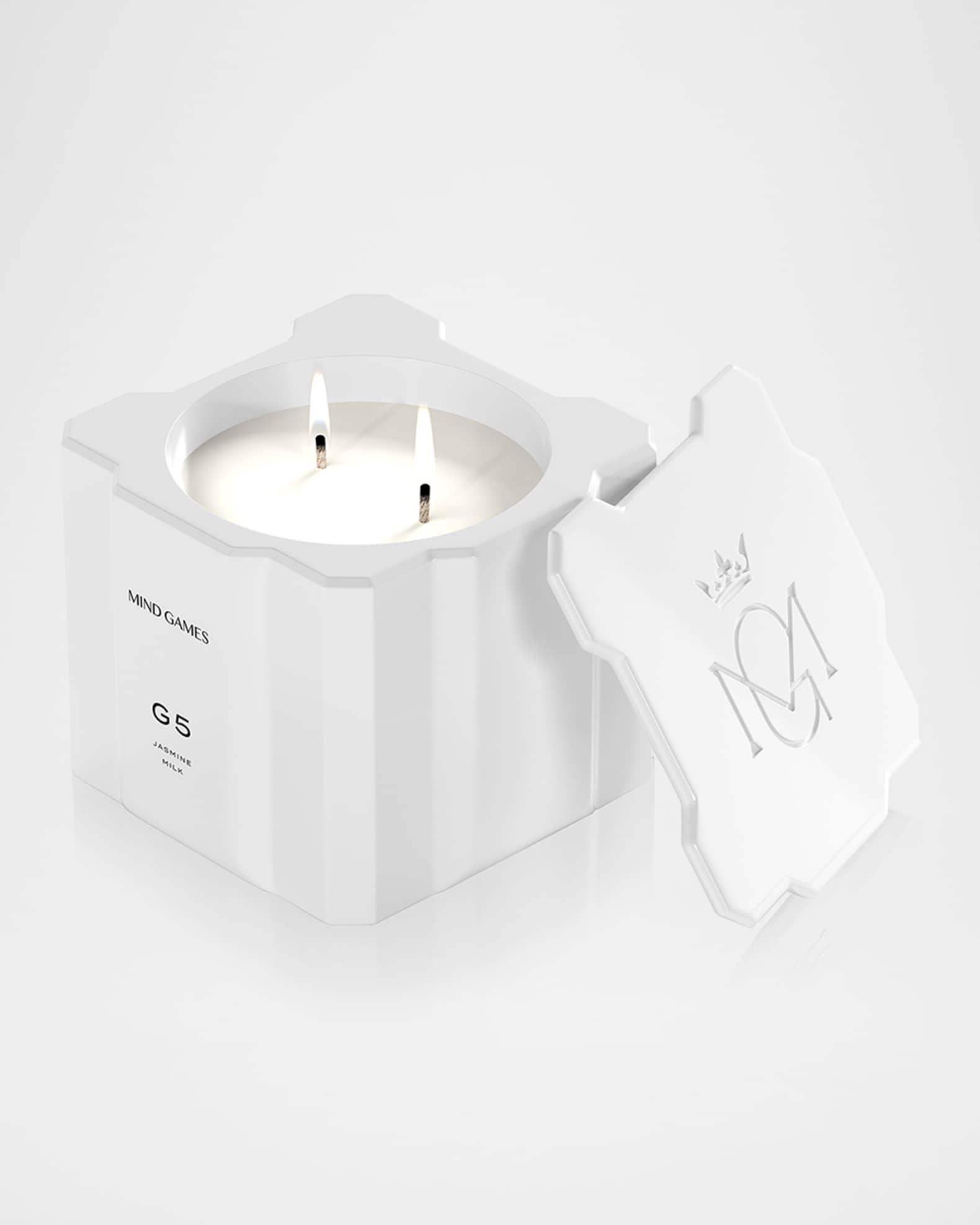 G5 White Knight Jasmine Milk Luxury Candle, 10 oz. 1