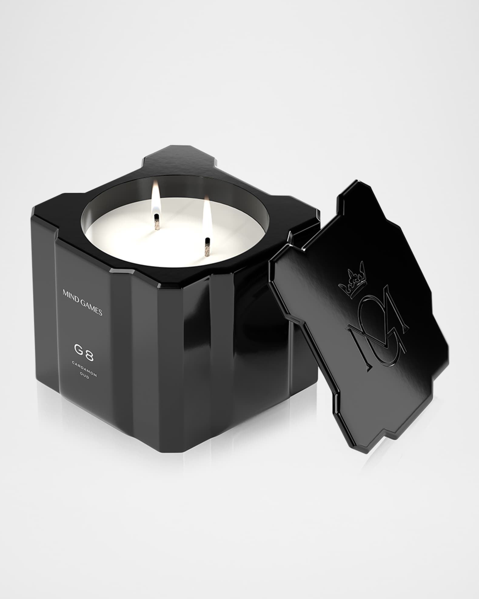 G8 Black King Cardamom Oud Luxury Candle, 10 oz. 1