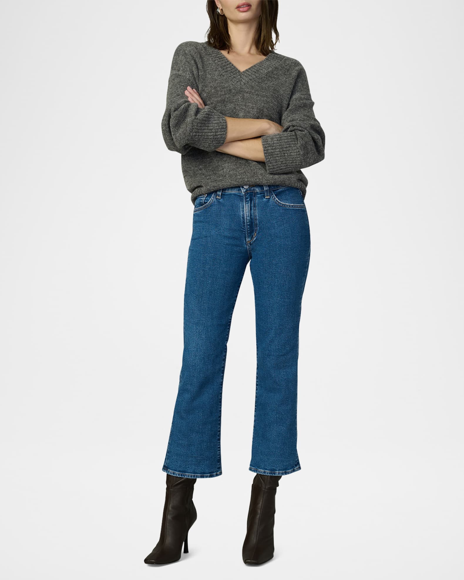 The Callie Cropped Bootcut Jeans 1