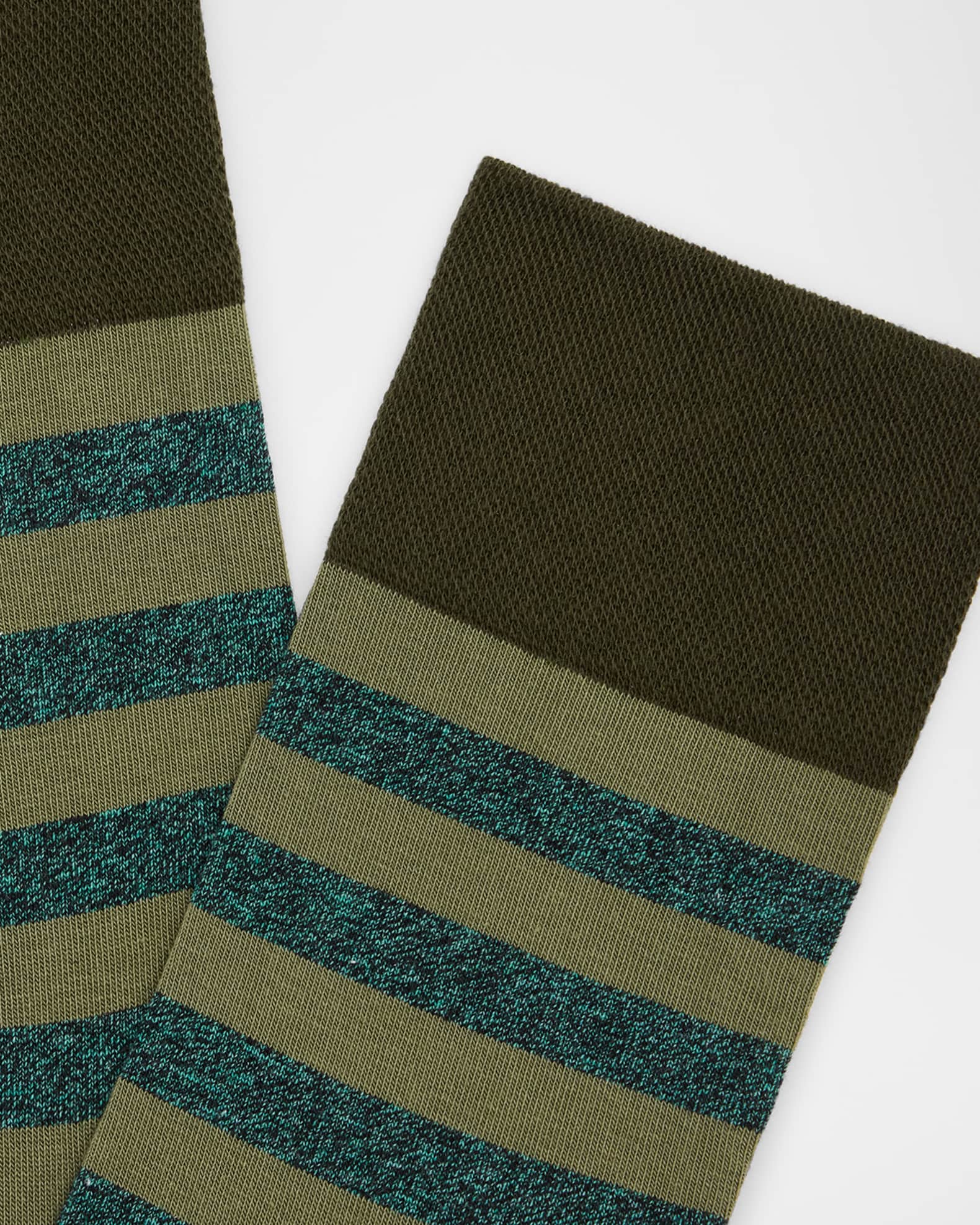 Men's Sensitive Mapped Line Crew Socks 1