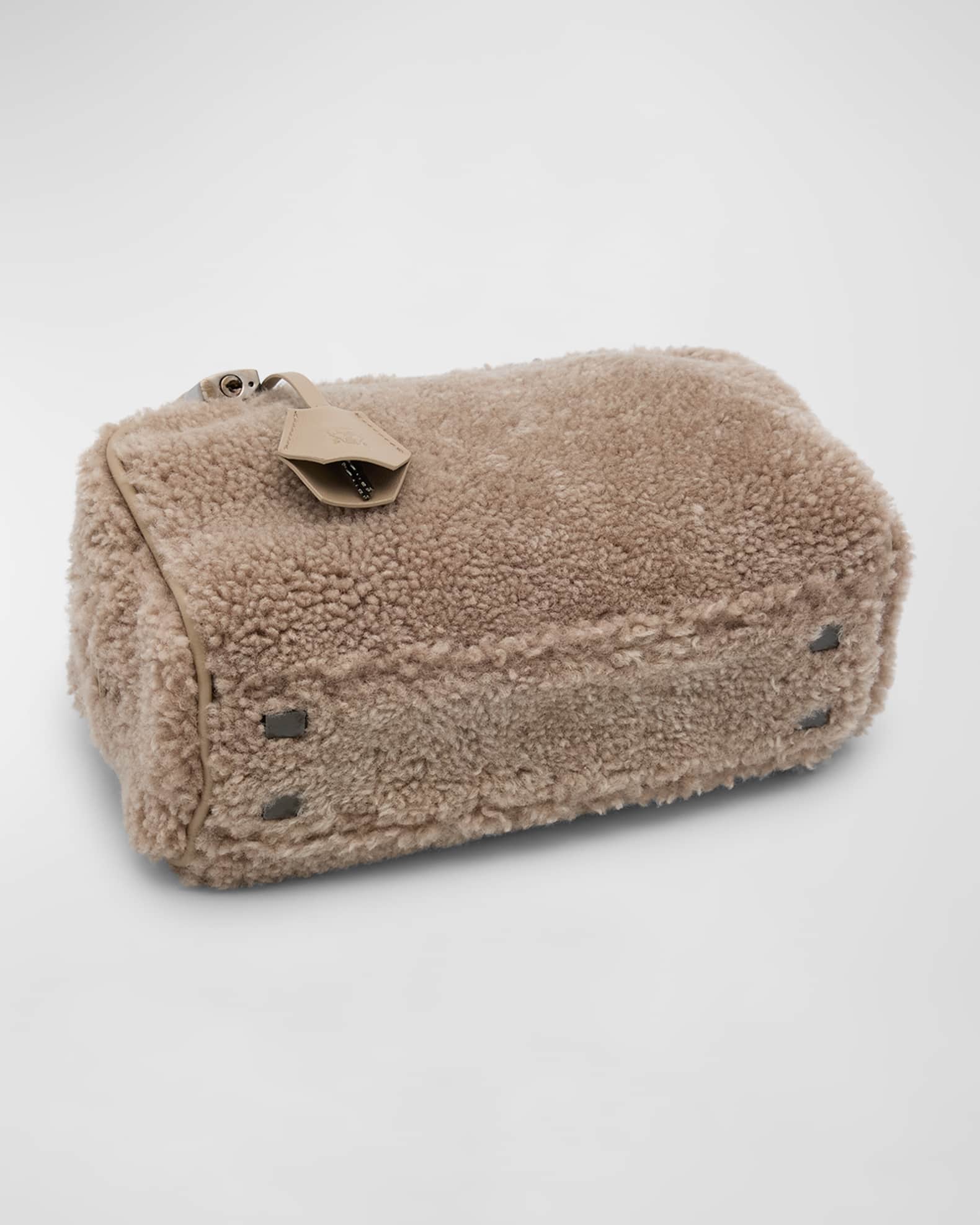 Boston Lamb Shearling Top-Handle Bag 1