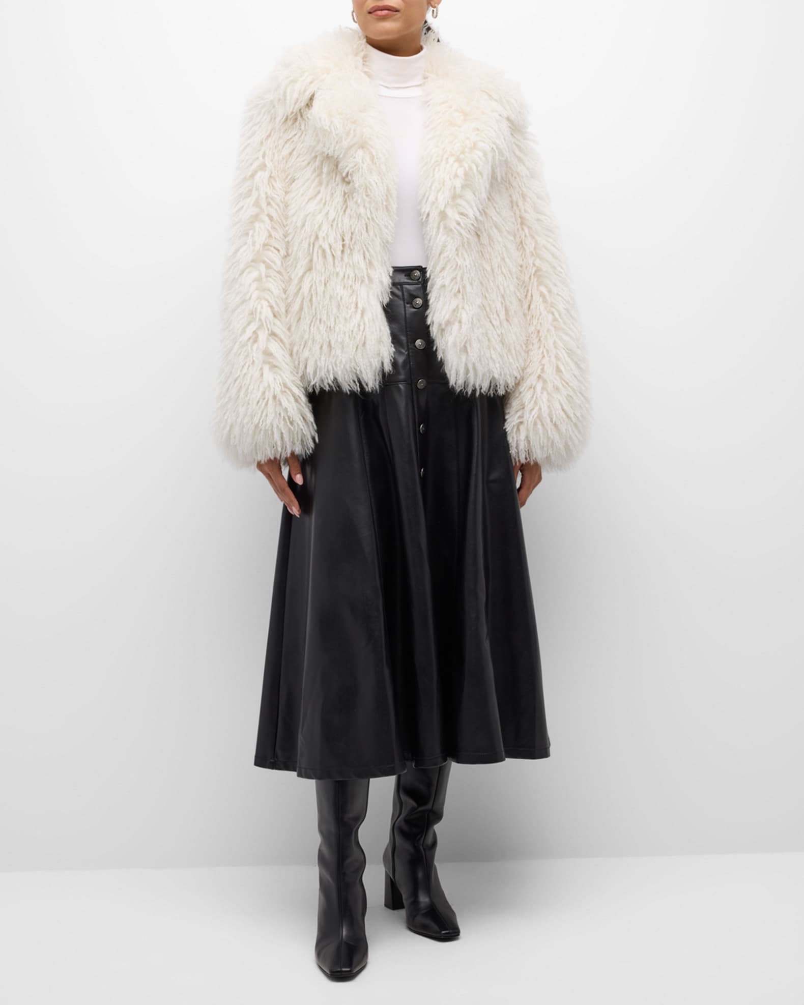 Cade Short Faux Fur Coat