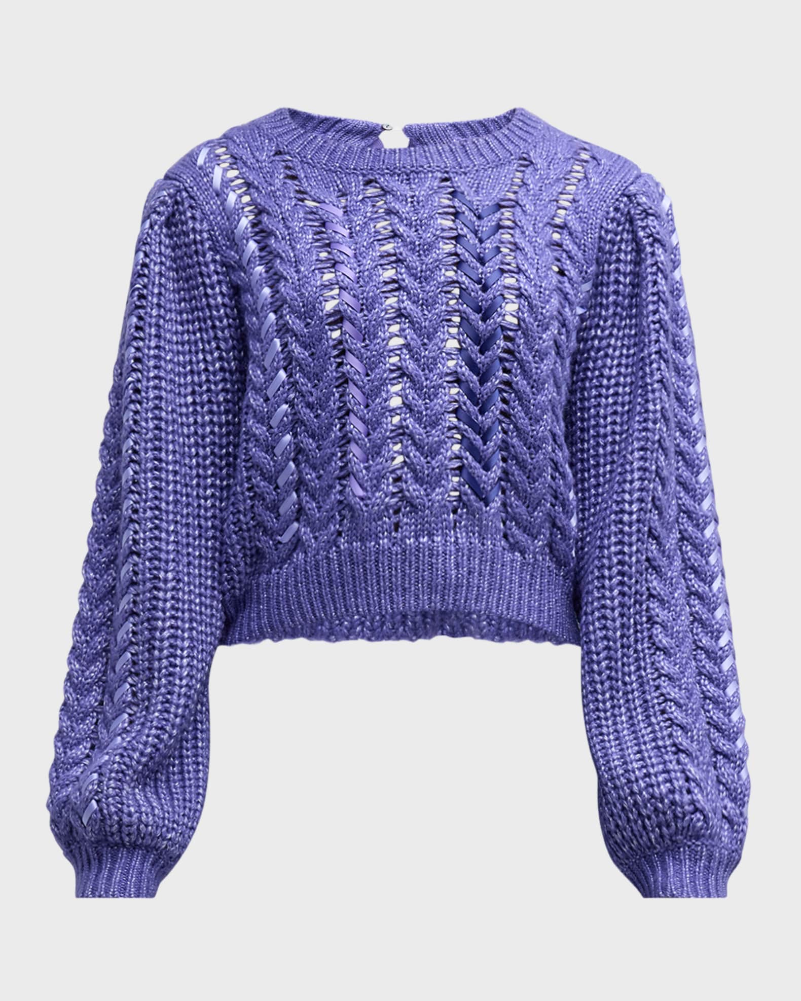 shoulder ribbon short knit