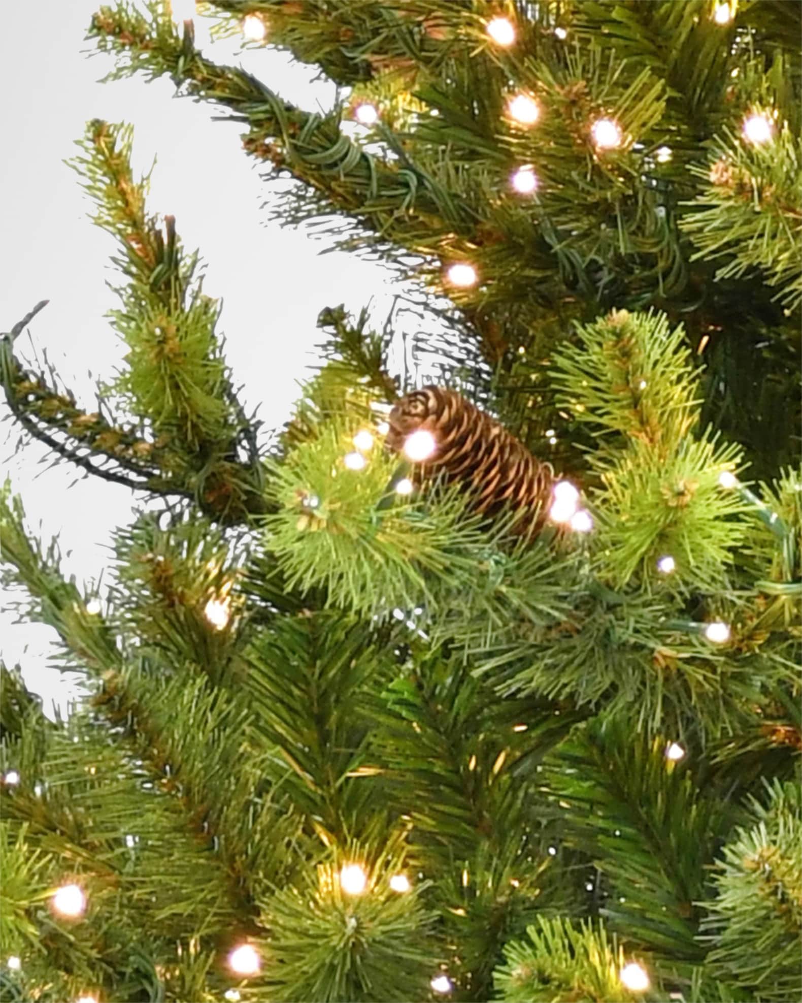 Winward Home Deluxe Village Mix Pine 6' Slim PreLit Christmas Tree