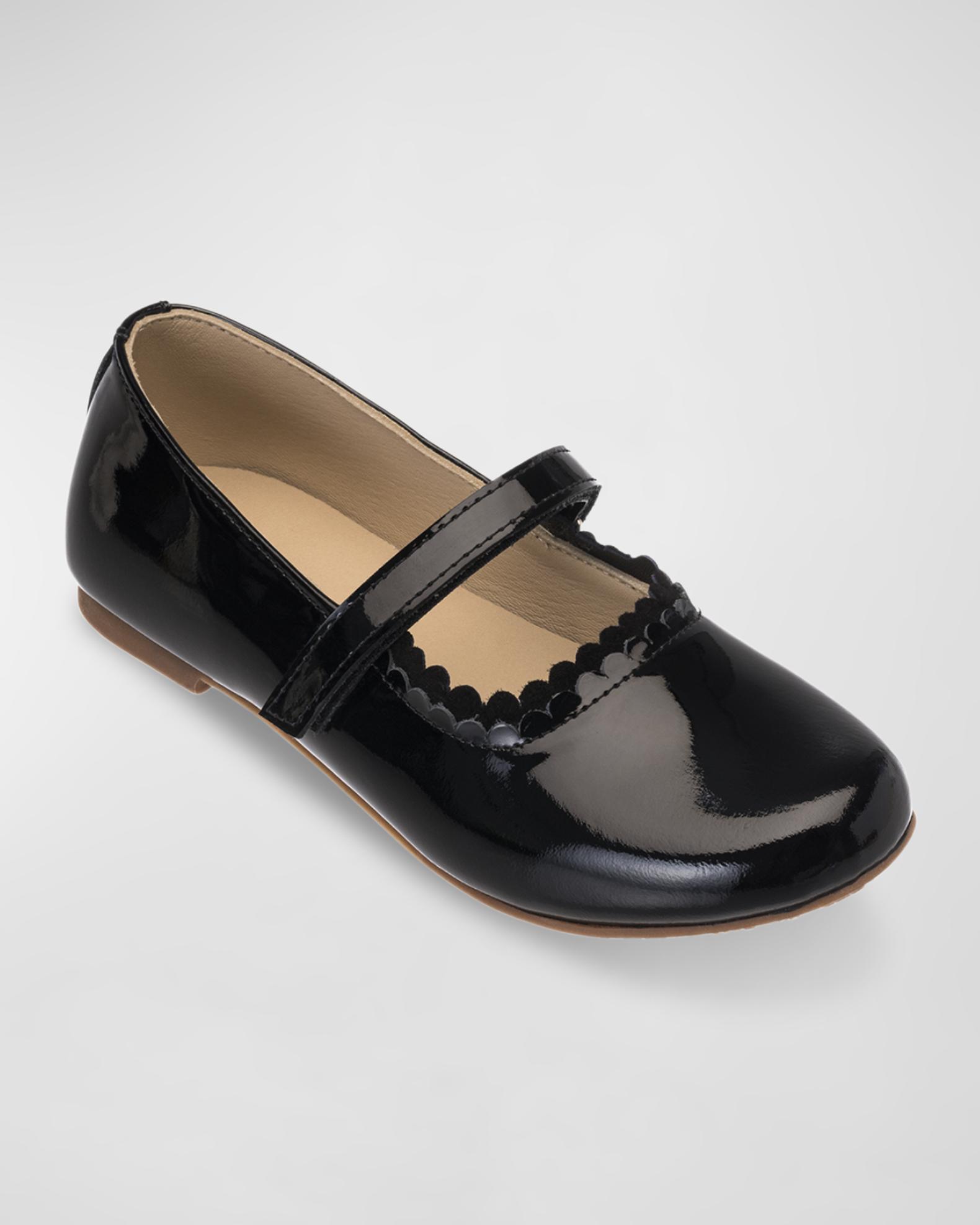 Elephantito Girls Dress Shoes - Aria Ballerina Flats - Silver main image 0