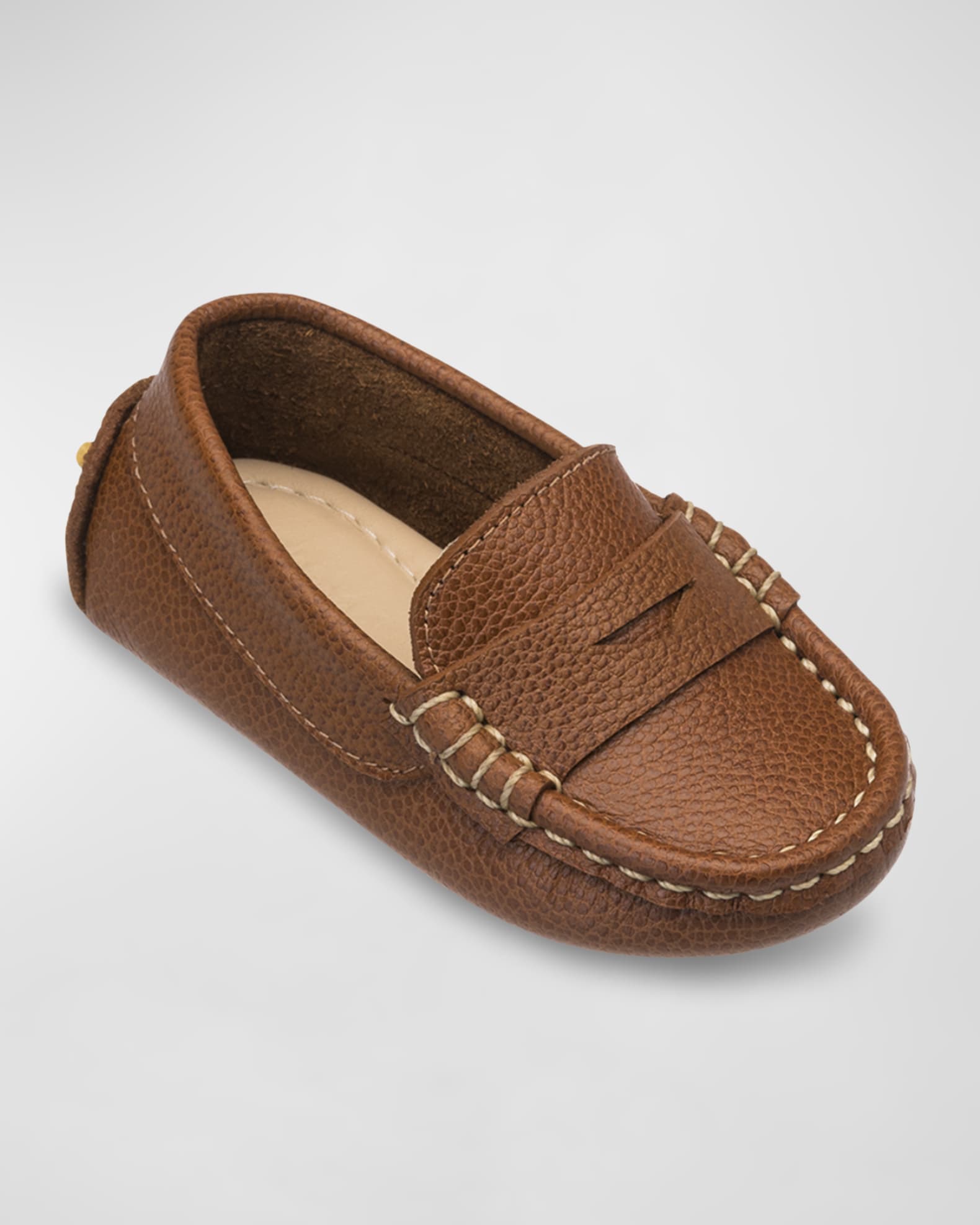 Elephantito Boys Shoes - Alex Driver Loafers - Natural