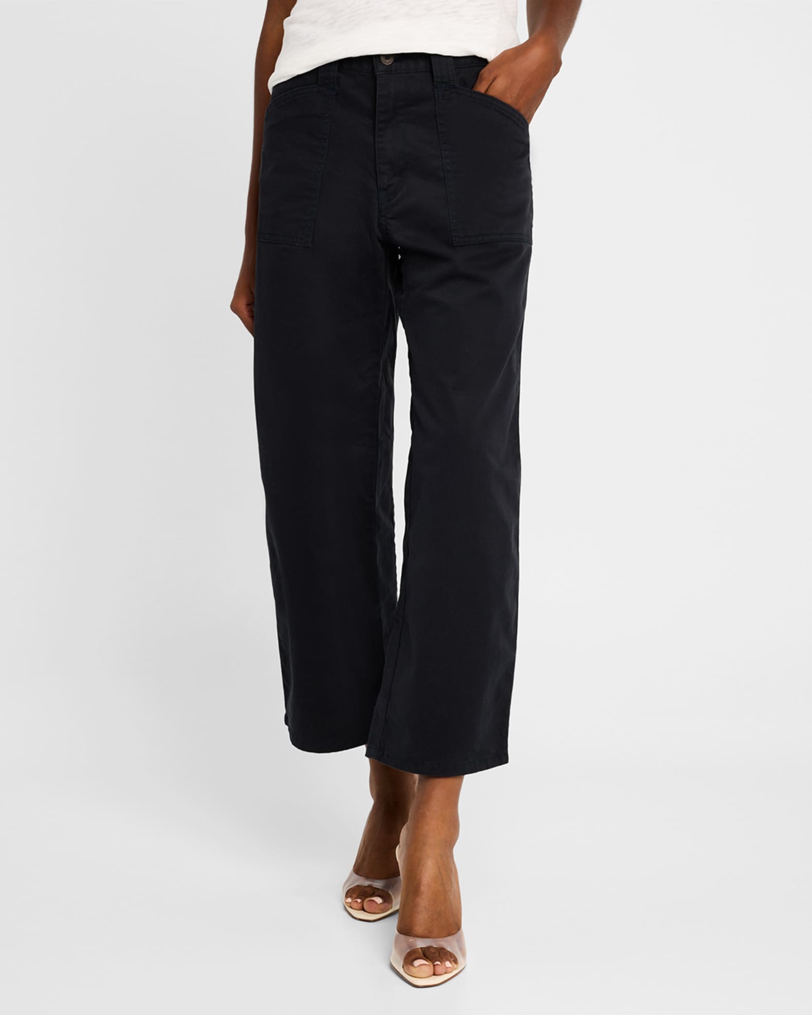 Rancho Gusset Cargo Pants White