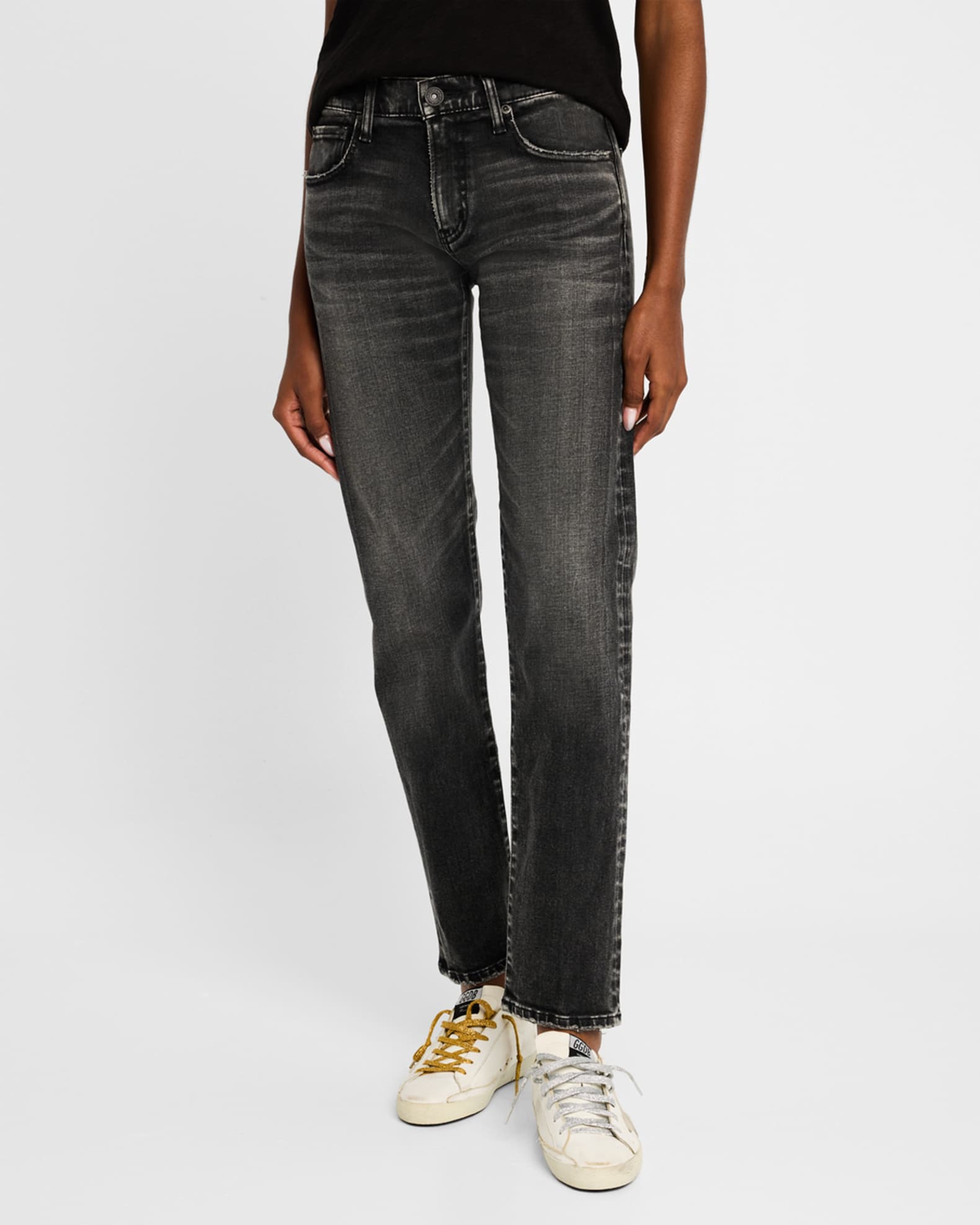 MOUSSY PLAIN JEANS STRAIGHT SLIM IN SIZE 25 | eBay