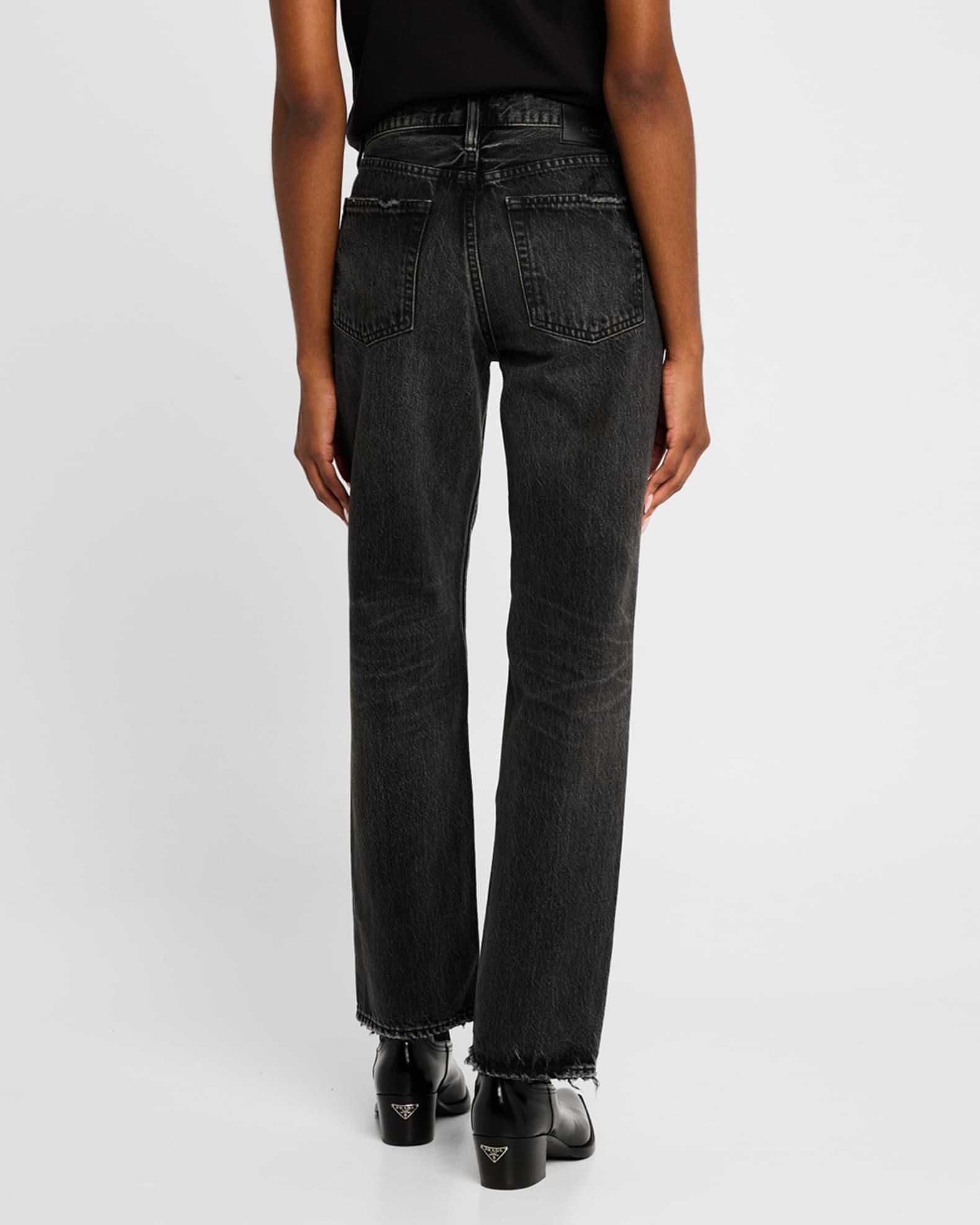 BLACK BY MOUSSY★ loose straight denim 23 BLACK BY MOUSSY☆ loose straight denim 23 MOUSSY VINTAGE