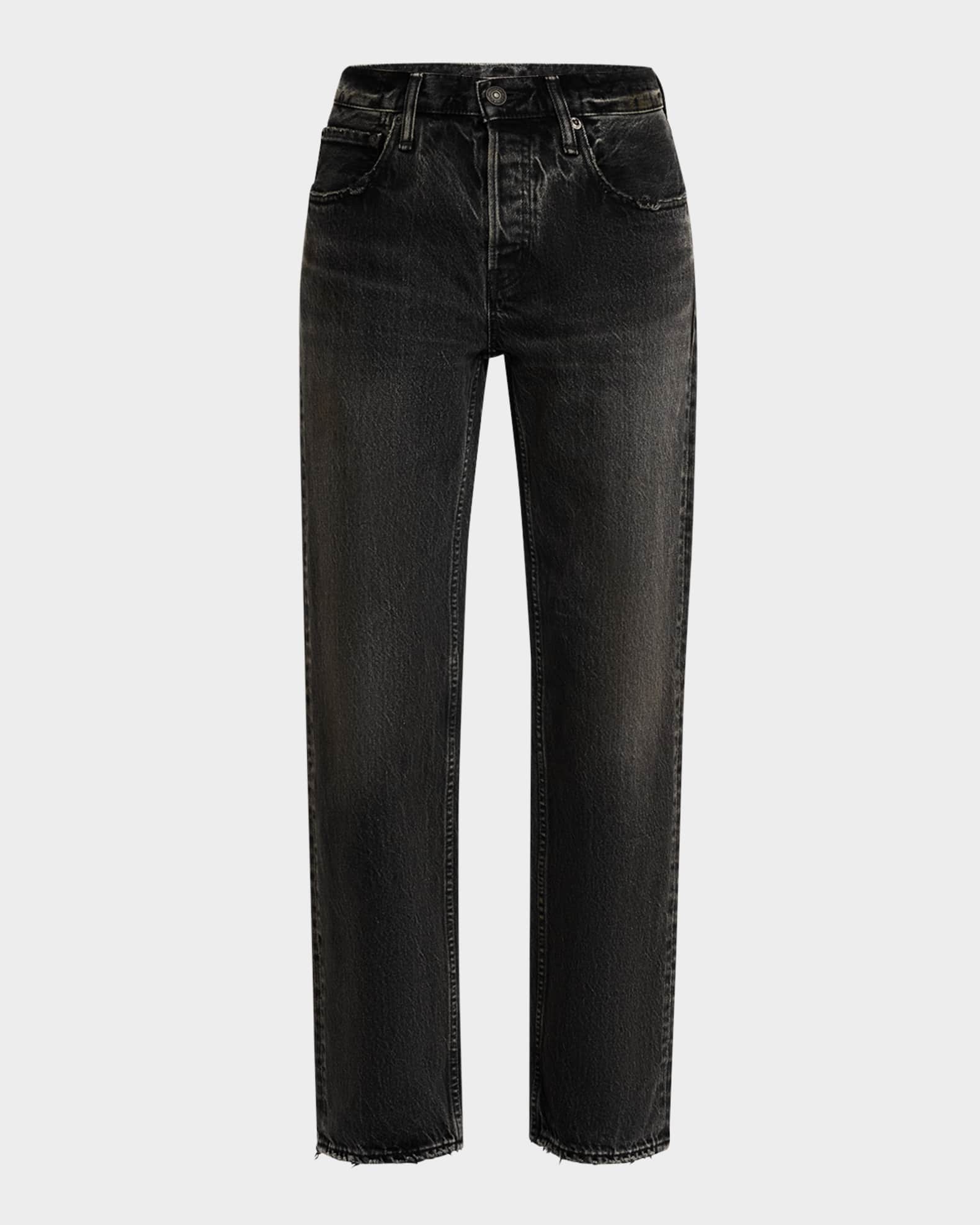 Iona Straight Low-Rise Jeans 0