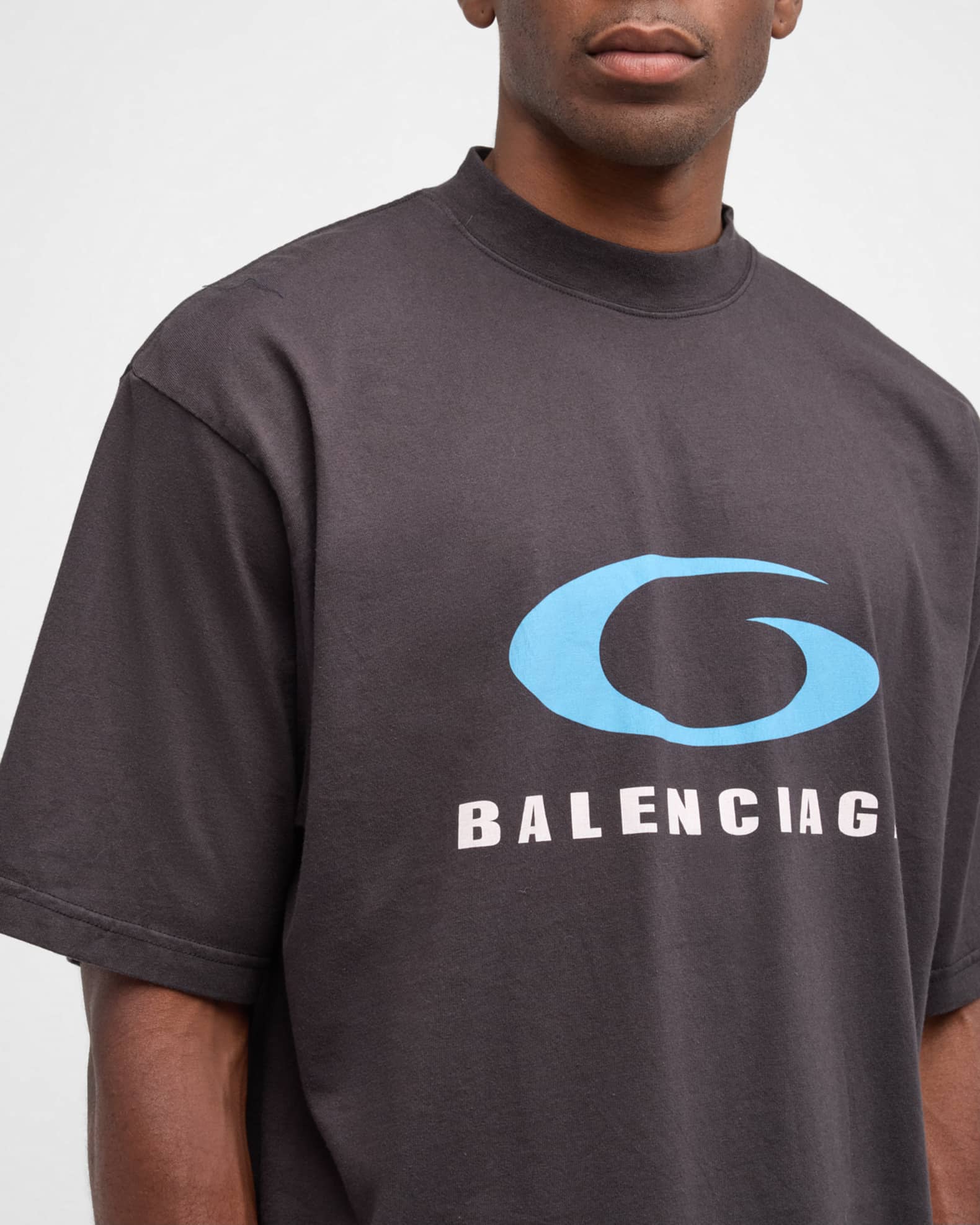 Balenciaga Men's Loop Sports Icon T-Shirt | Neiman Marcus Balenciaga Men's Loop Sports Icon T-Shirt | Neiman Marcus