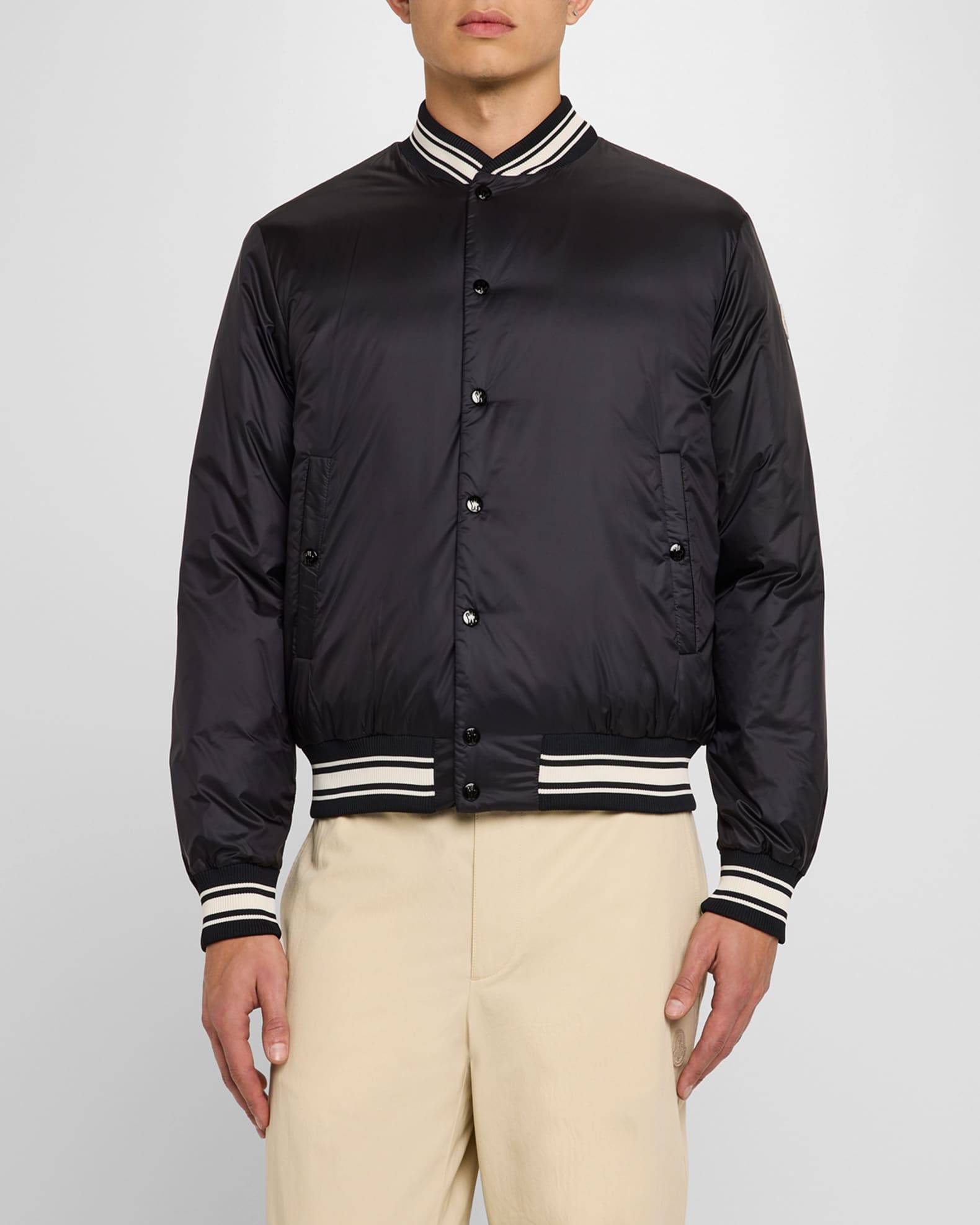 Moncler Men's Bouchet Bomber Jacket | Neiman Marcus