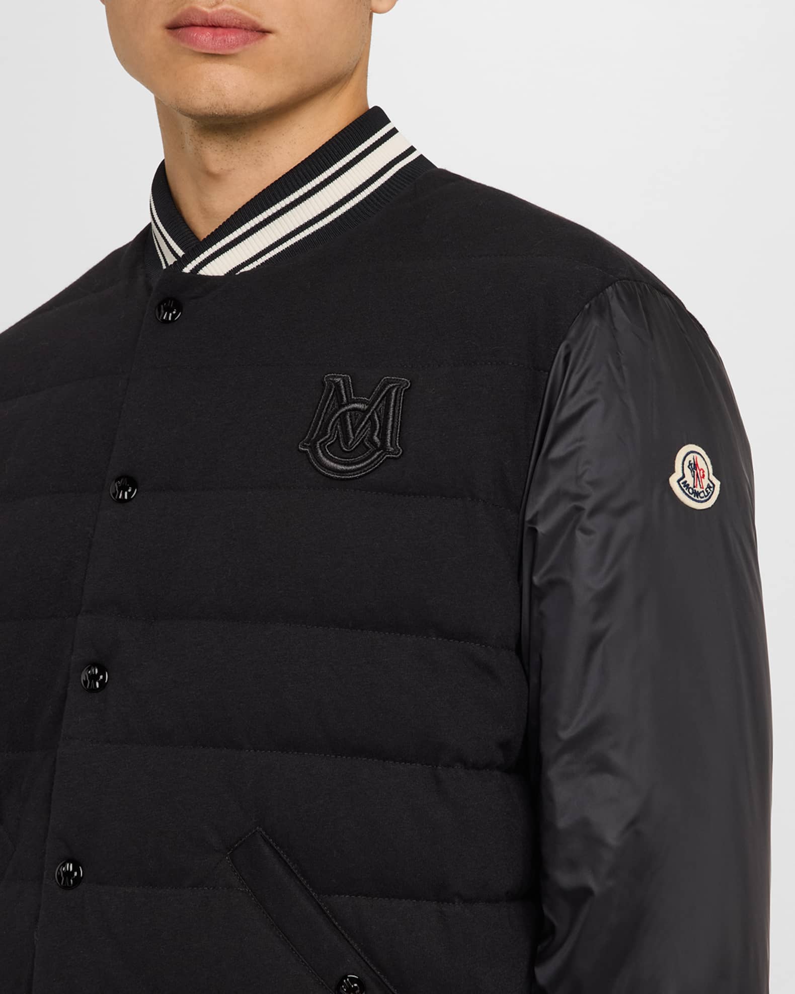 Moncler Men's Bouchet Bomber Jacket | Neiman Marcus