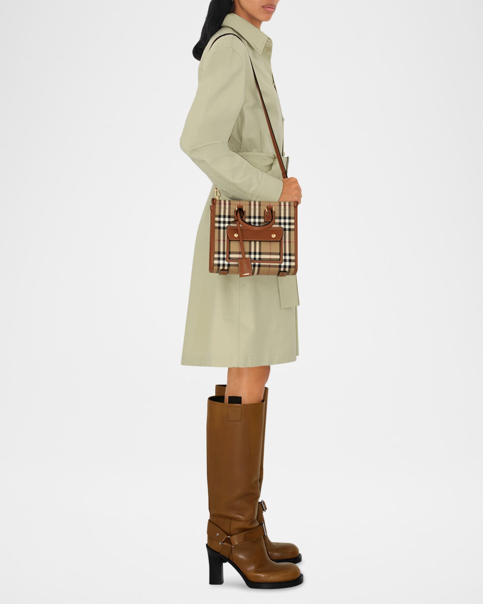 Burberry Freya Check Tote Bag | Neiman Marcus