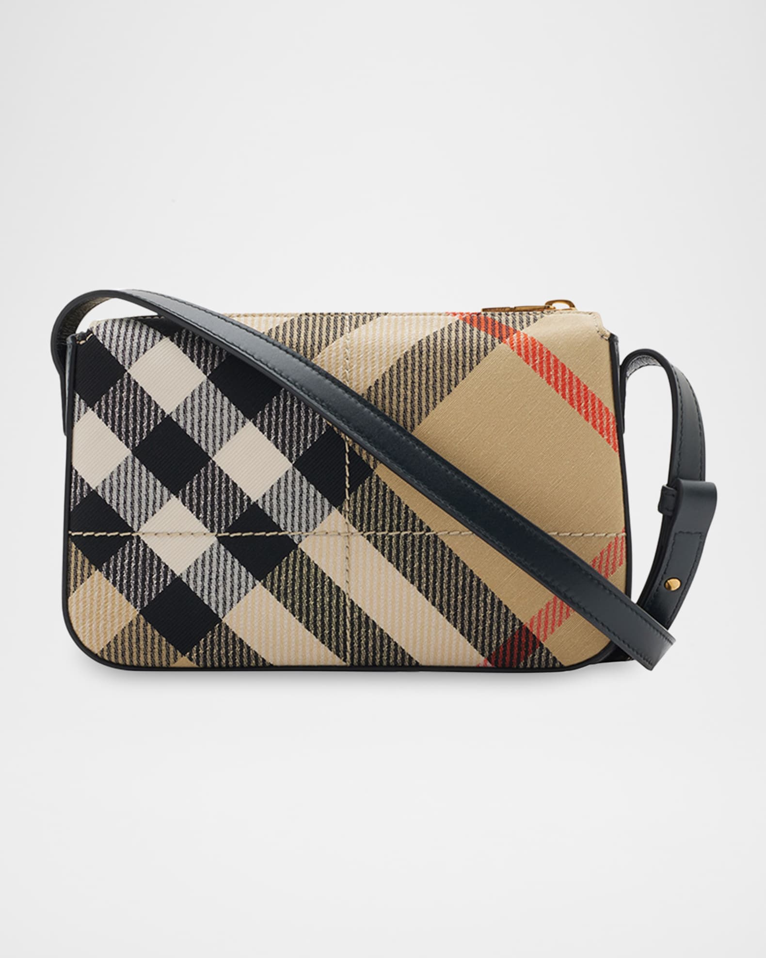 Burberry small canvas check crossbody bag 2025