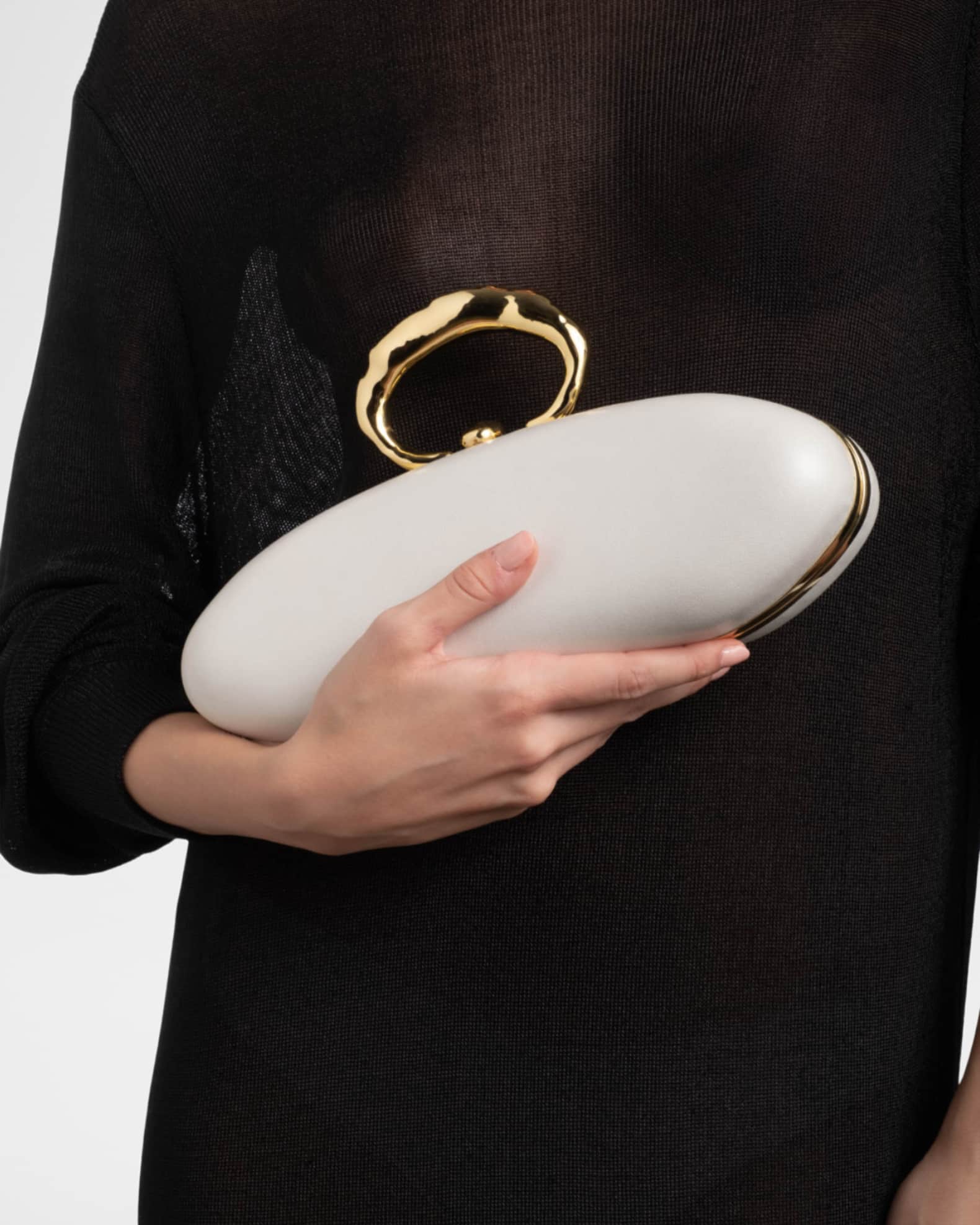 Molten Ring Bullet Leather Clutch Bag 1