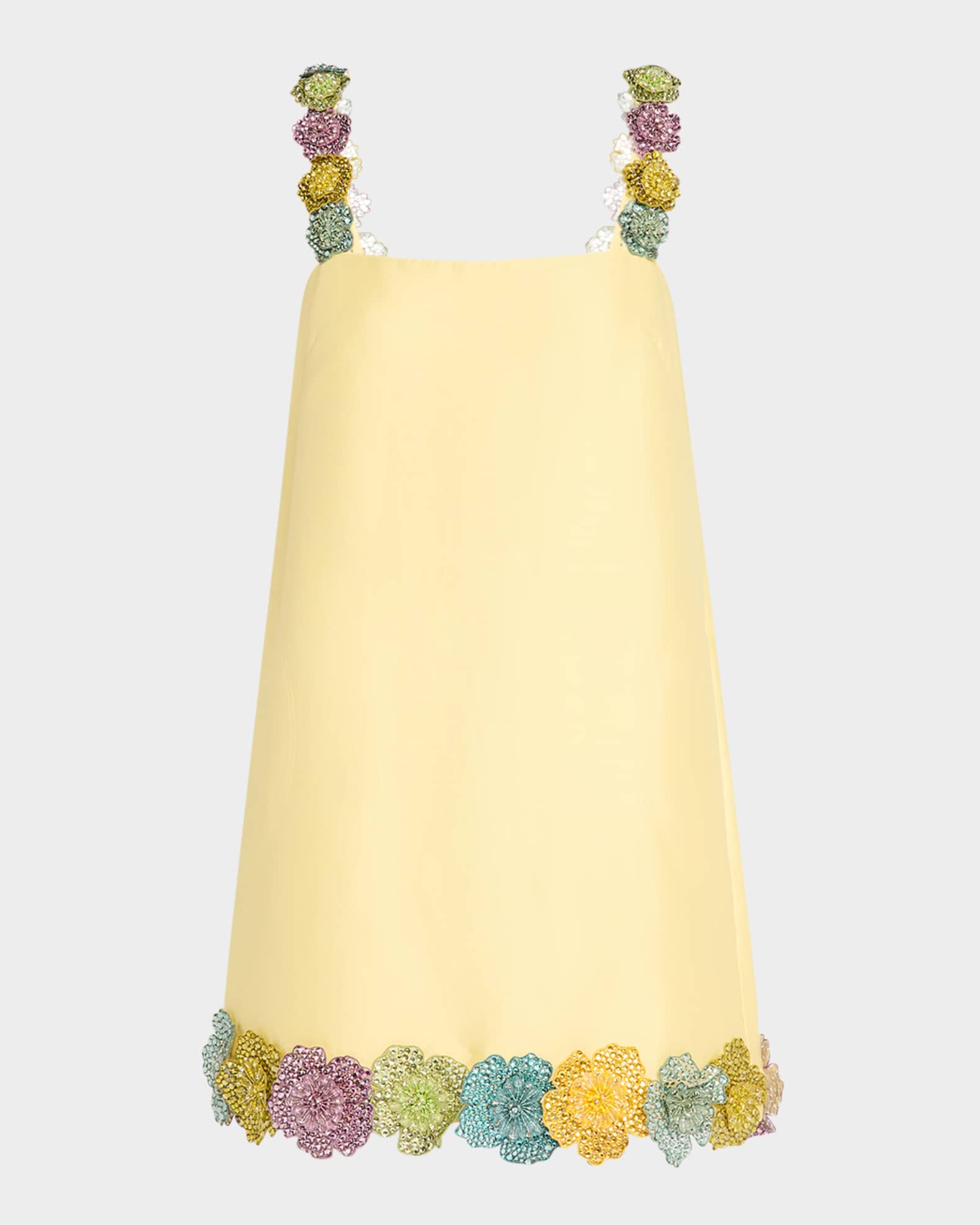 Lolita Floral Beaded Mini Dress 0