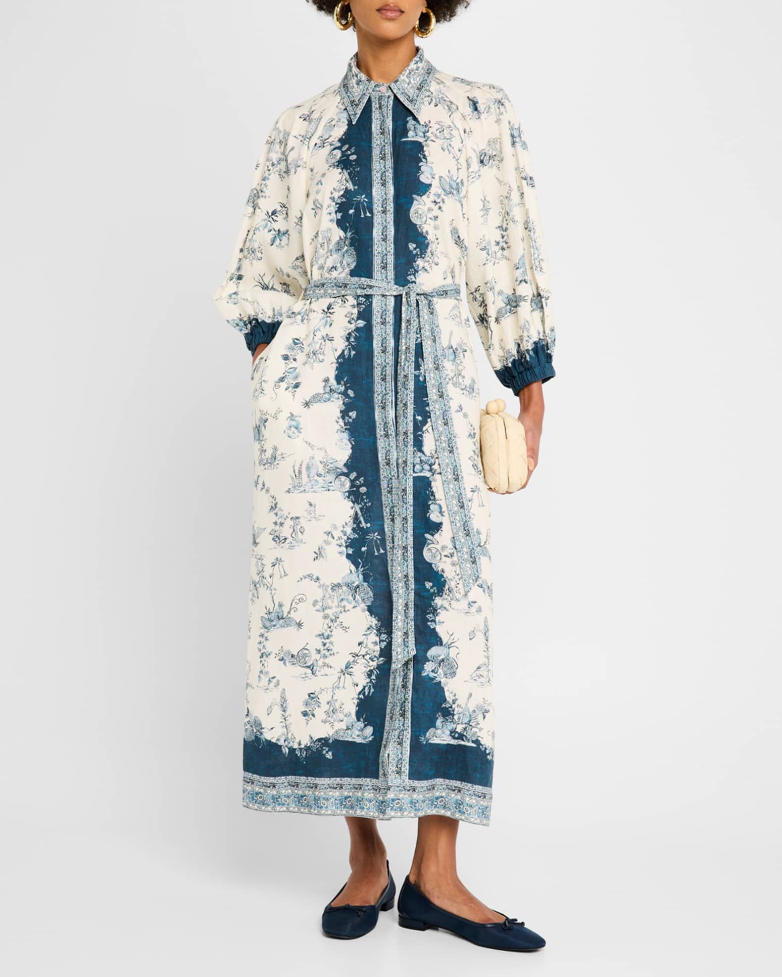 Casa Belted Midi Shirtdress 1