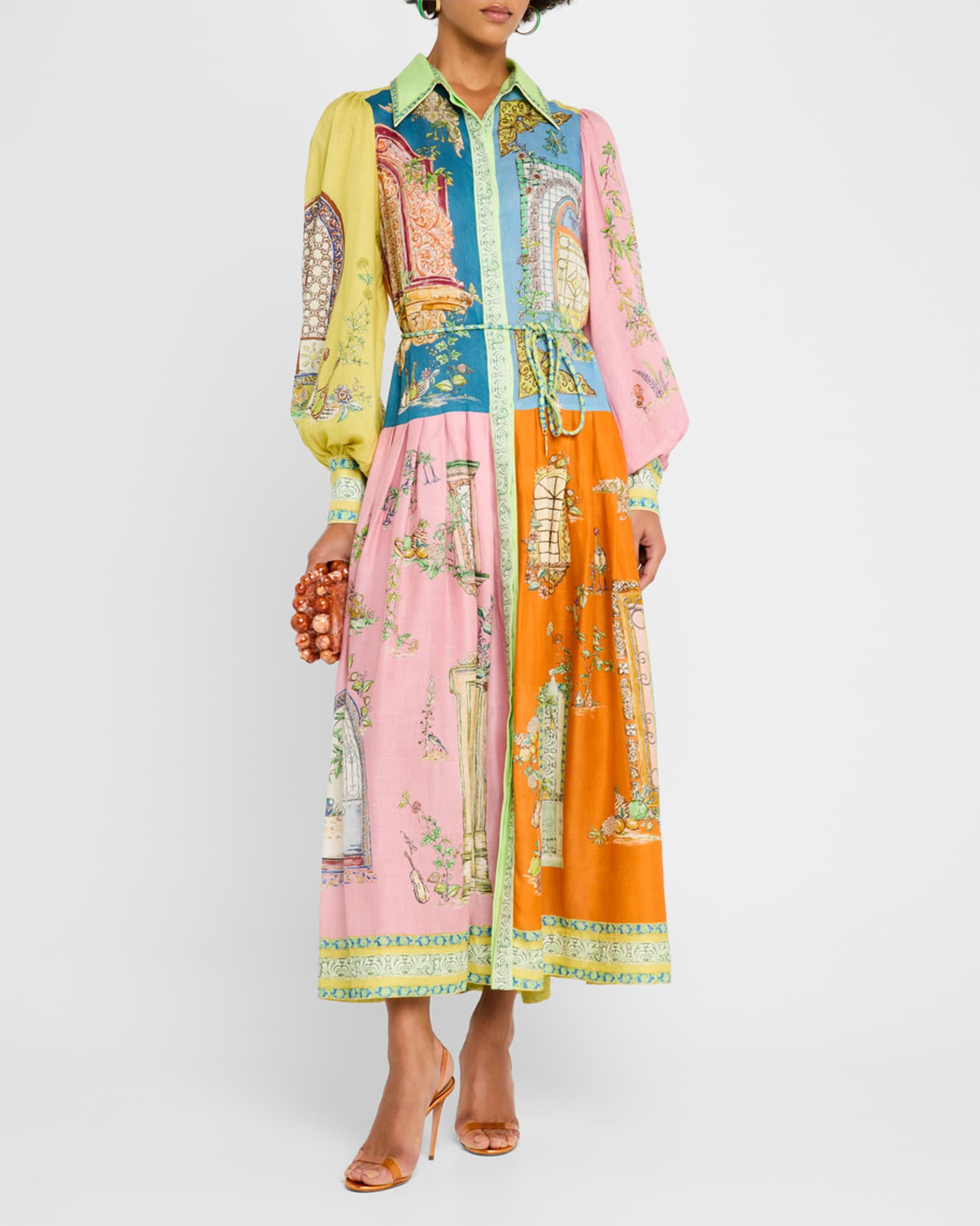 Monte Belted Maxi Shirtdress 1