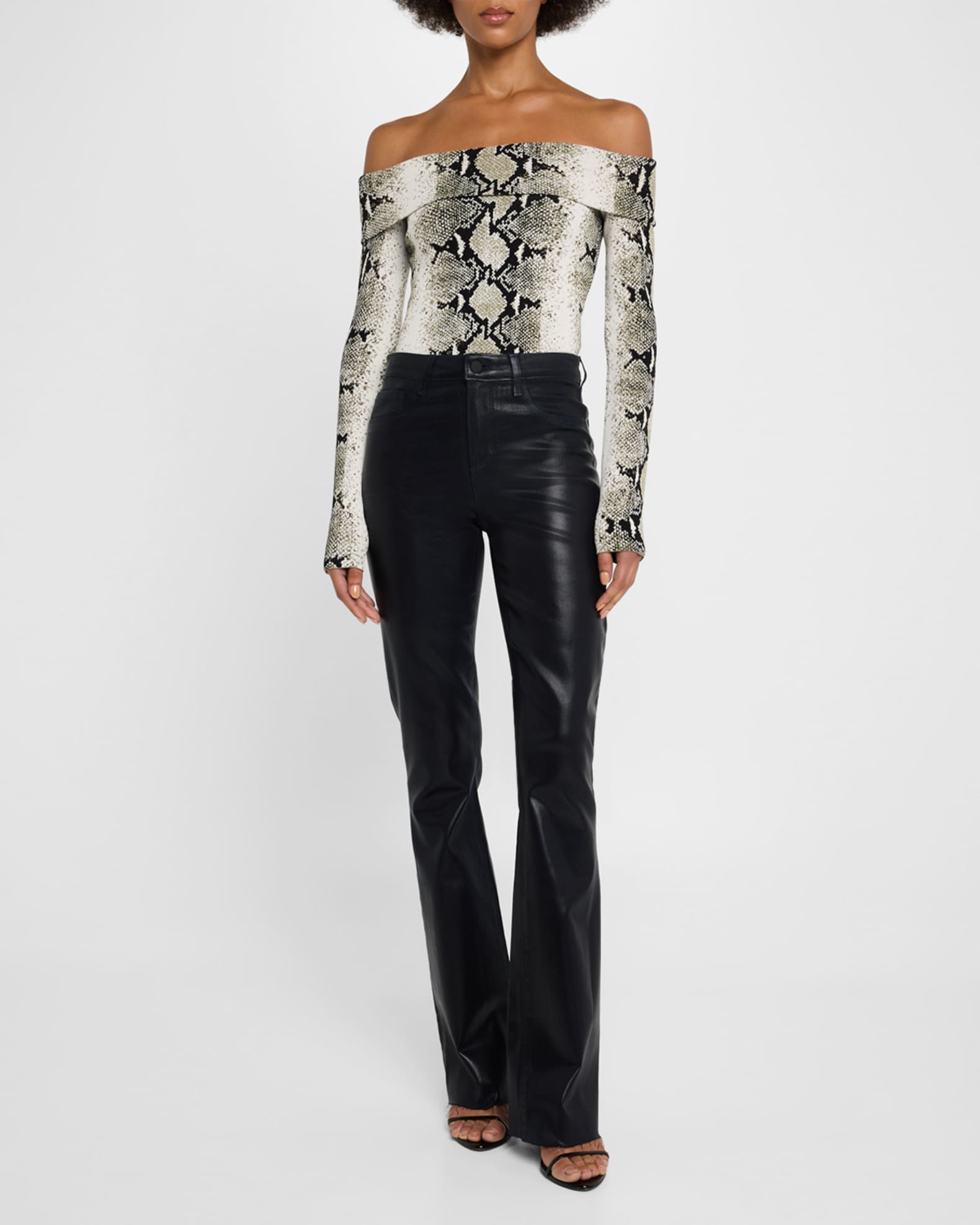 Ruth High-Rise Coated Straight Jeans 1