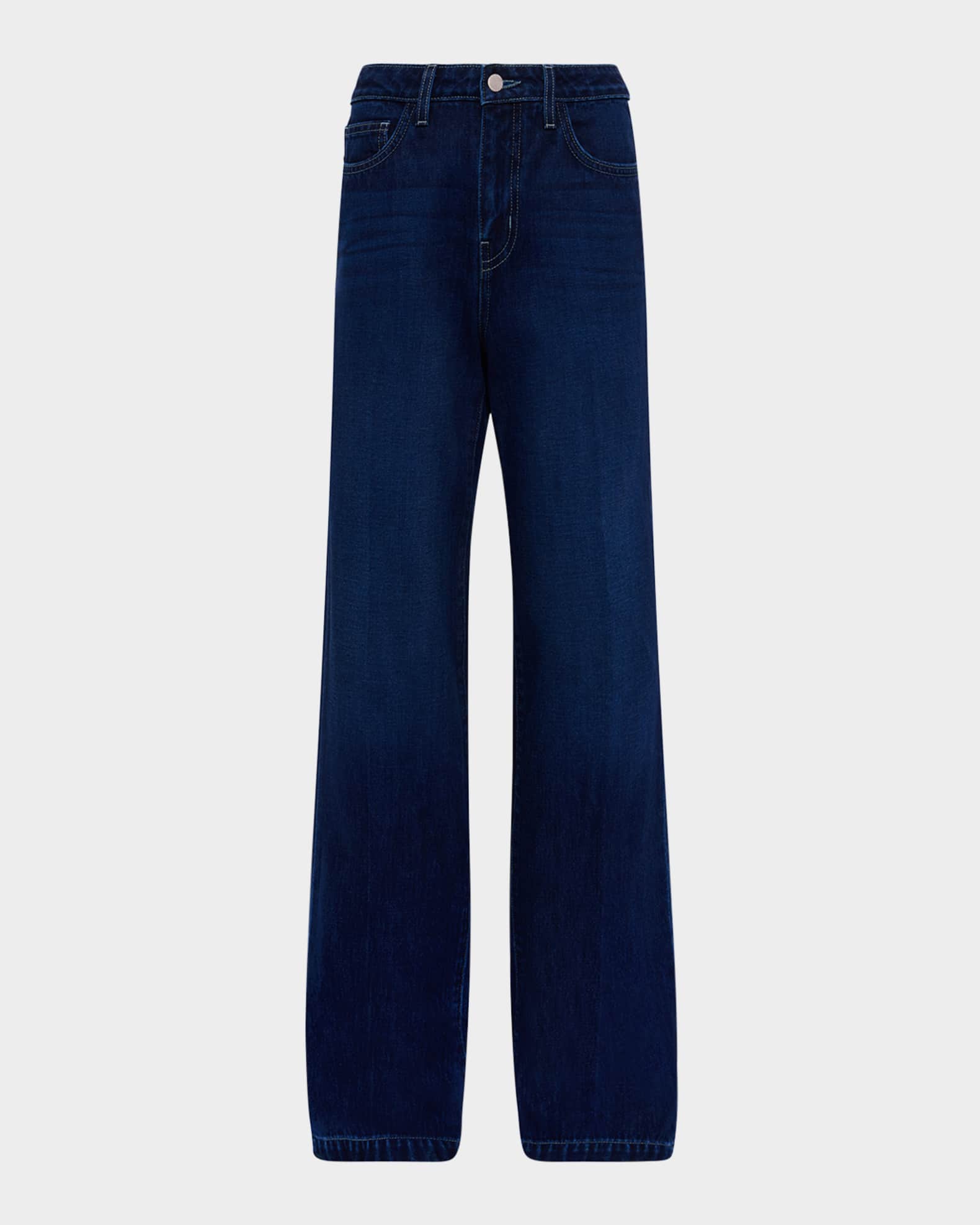 Clayton High-Rise Wide-Leg Jeans 0