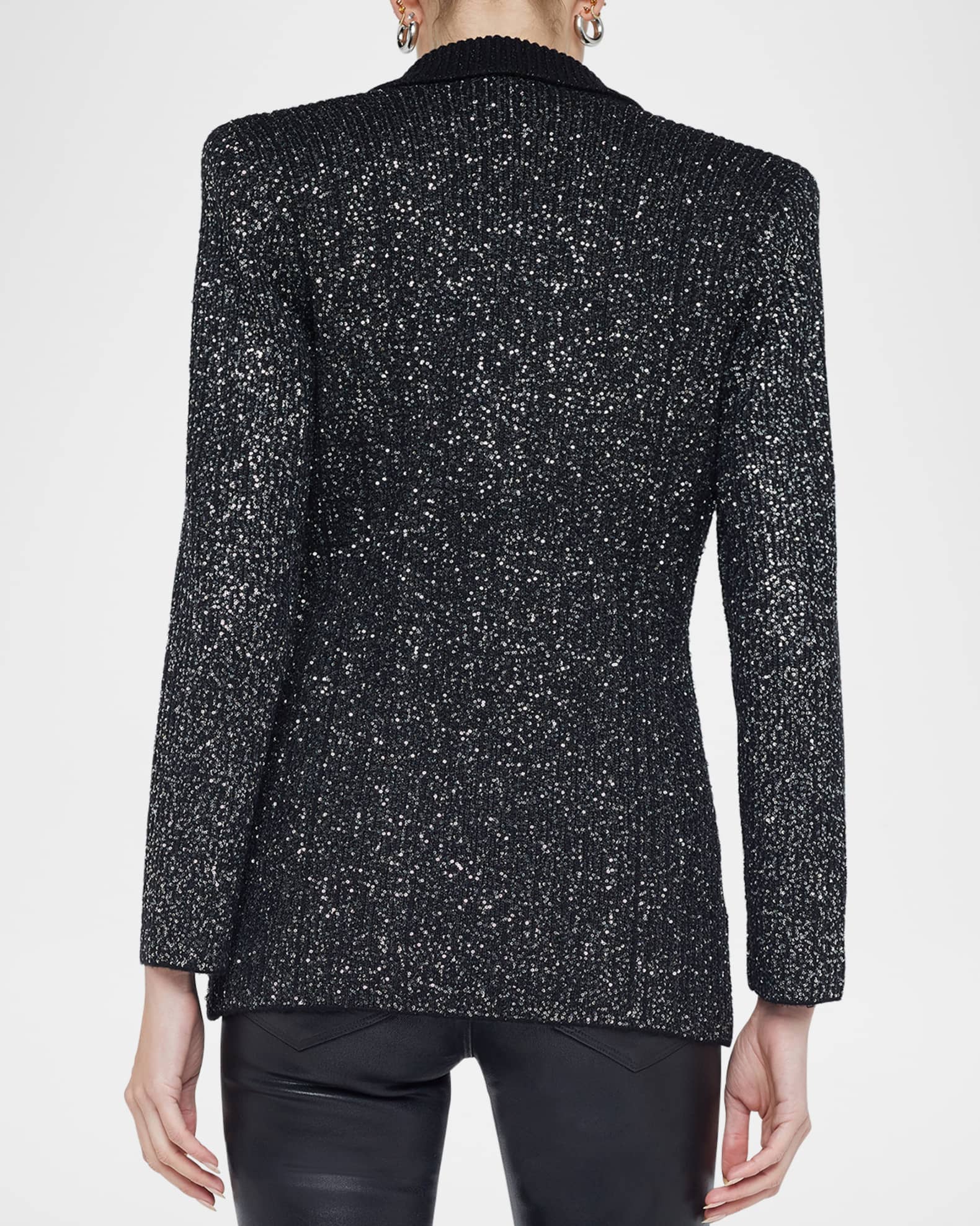 Lenora Sequin Knit Blazer 1